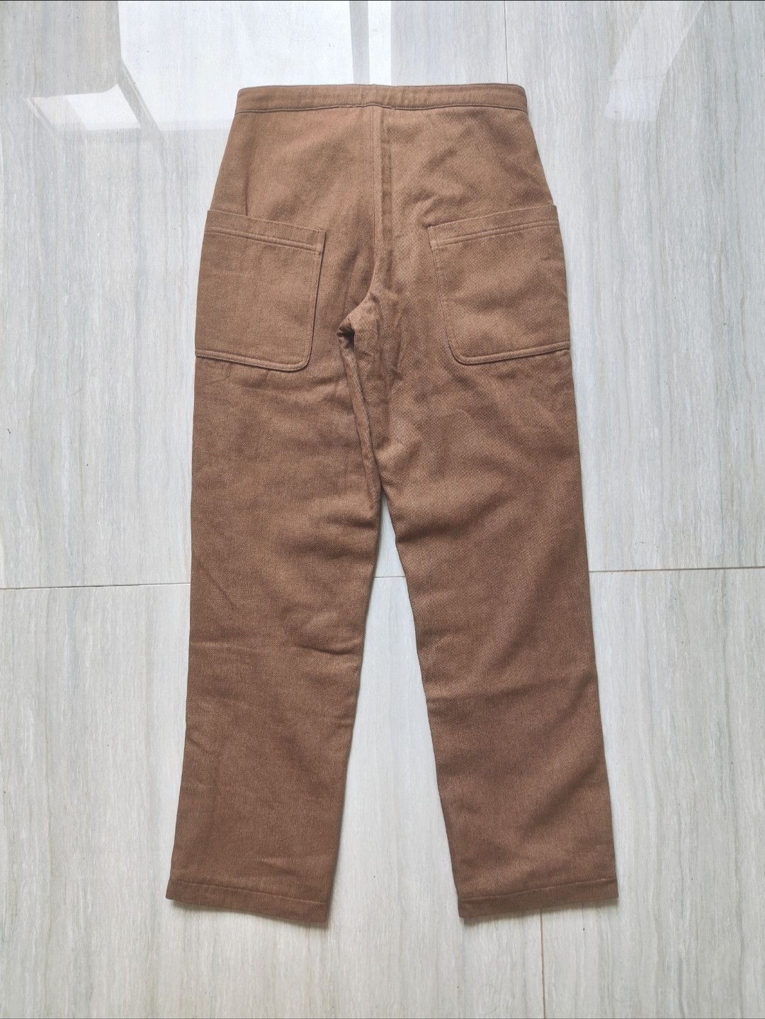 Telfar SS19 Runway khaki strip pants Size US 30 / EU 46 - 3 Thumbnail