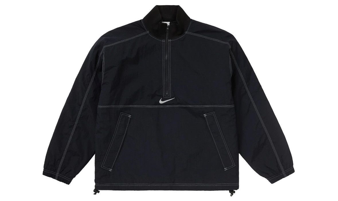 Image of Nike x Supreme Ripstop Pullover in Black, Men's (Size Small)