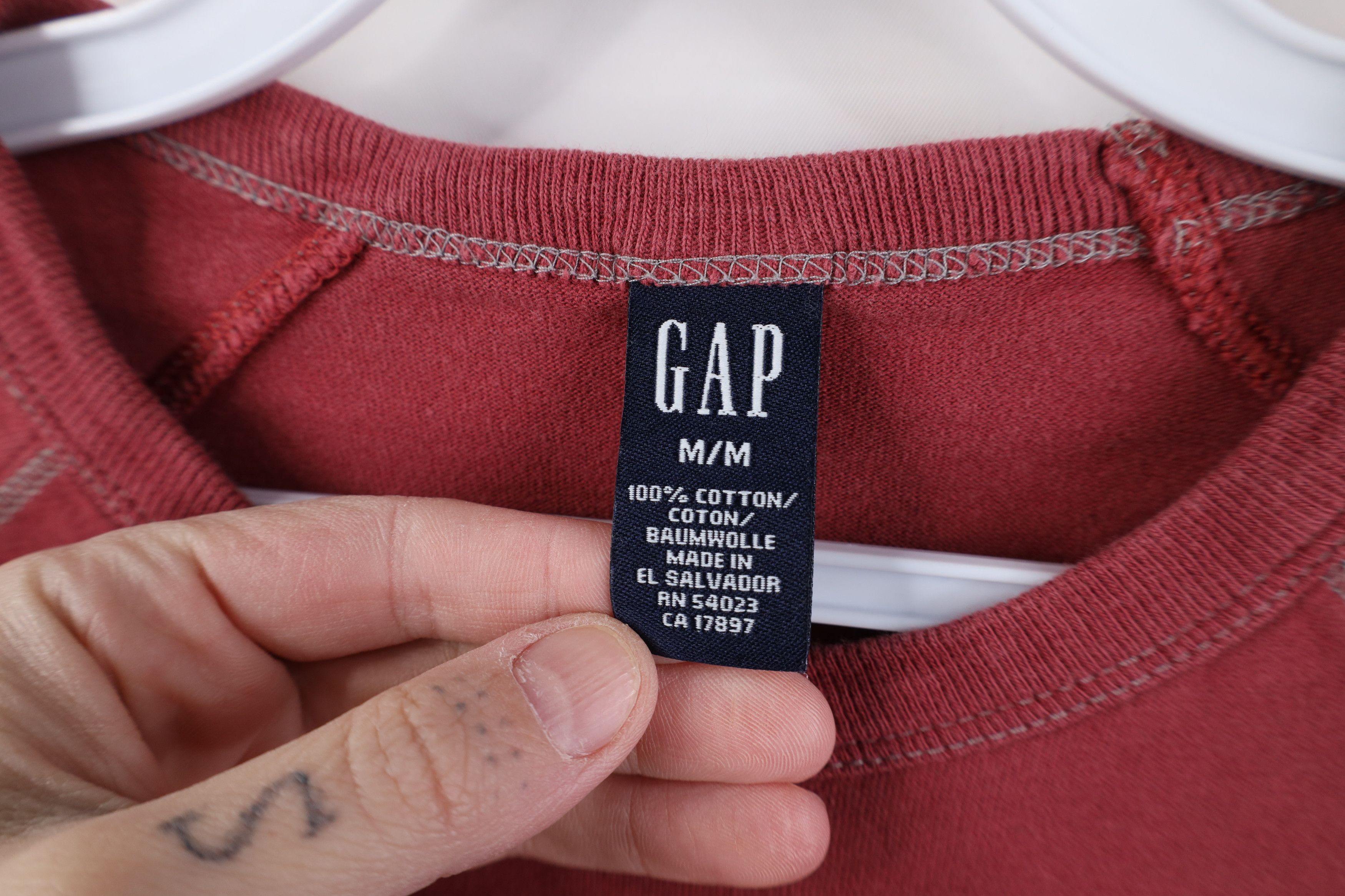 Gap Vintage Y2K Gap Ribbed Knit Raglan Long Sleeve T-Shirt Size US M / EU 48-50 / 2 - 5 Thumbnail
