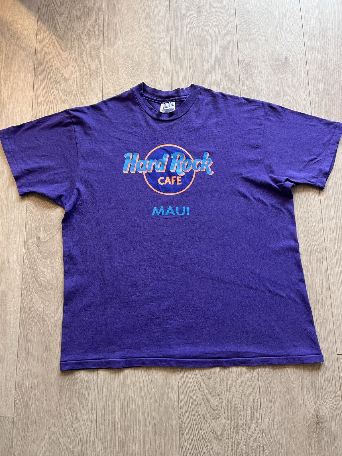 Hard Rock Cafe × Vintage Vintage 90s Hard Rock Cafe Maui t shirt Made In USA Size US XL / EU 56 / 4 - 4 Thumbnail