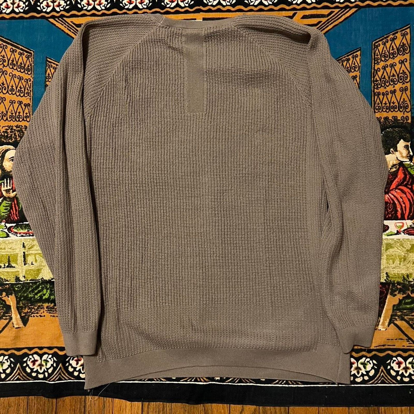 Nike × Vintage brown black nike center swoosh pack knitted sweater xl heavy Size US XL / EU 56 / 4 - 4 Thumbnail