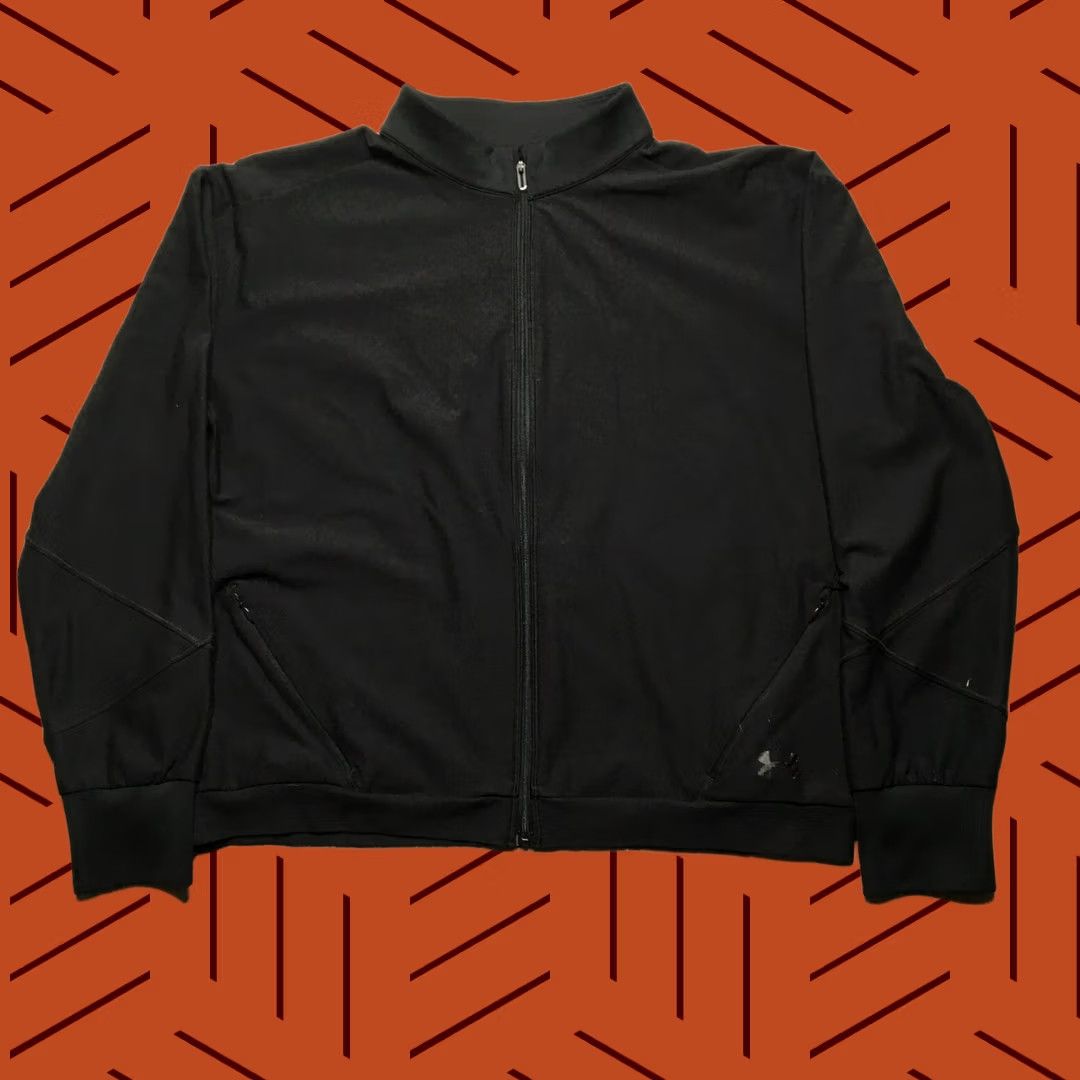 Under Armour Under Armour TB12 Celliant Recovery Jacket Women M Black Crop Lightweight Full Zip Moisture Wicking Athletic” Size M / US 6-8 / IT 42-44 - 1 Thumbnail