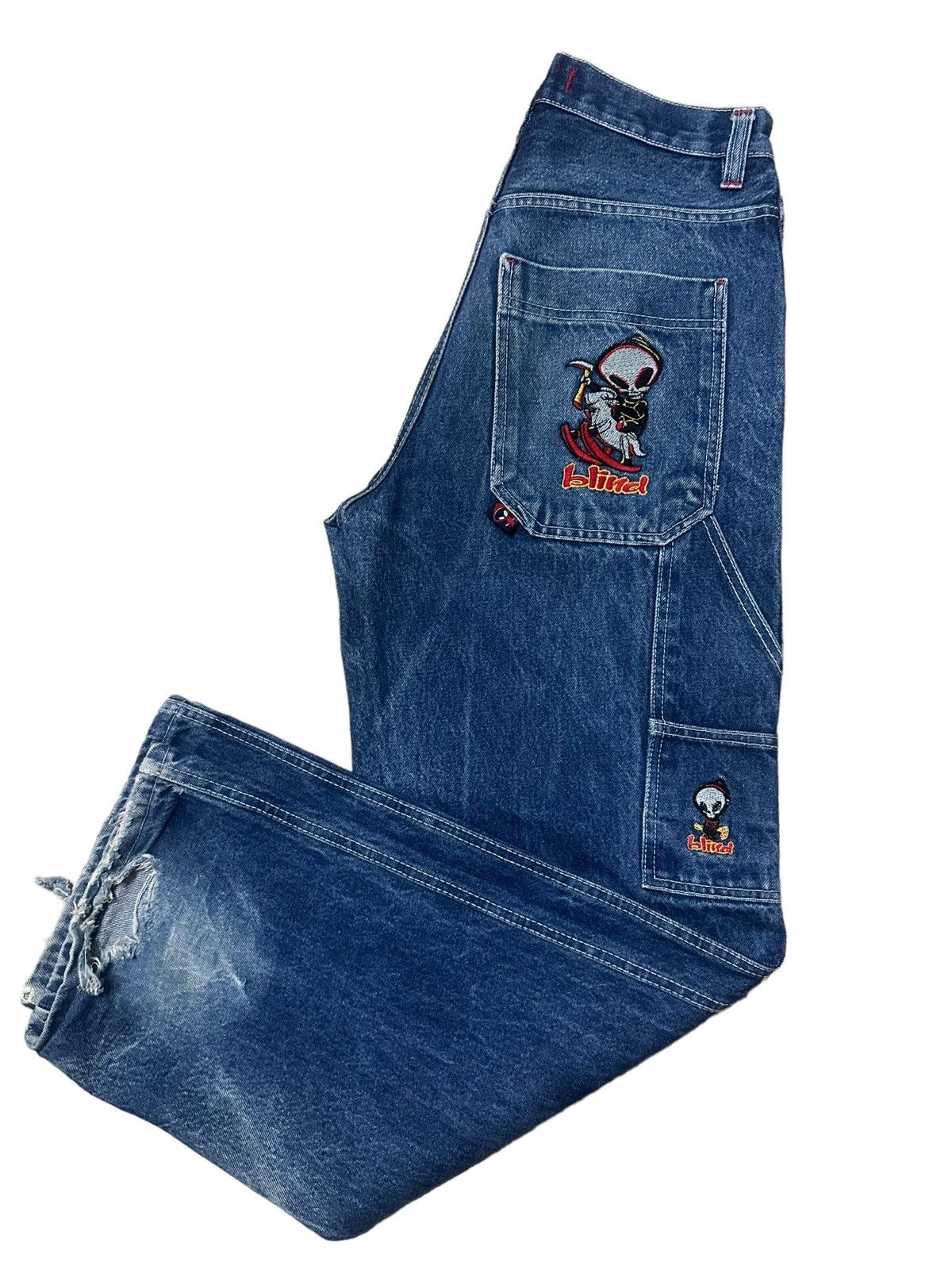 Alien Workshop × Girl Skateboards × Hook-Ups VINTAGE BLIND SKATEBOARDS CARPENTER WORK RAP PANTS BAGGY FIT Size US 30 / EU 46 - 1 Thumbnail