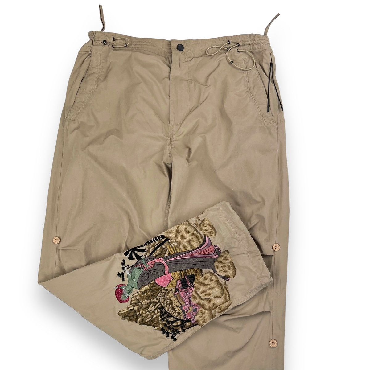 Maharishi Maharishi Beige Embroidered Snopants Size US 32 / EU 48 - 1 Thumbnail