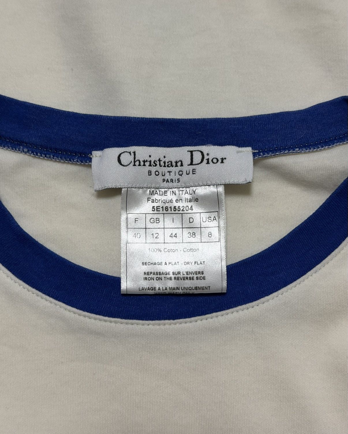 Dior CHRISTIAN DIOR S/S 2005 Cartoon Girl "J'ADORE DIOR" T-Shirt Size M / US 6-8 / IT 42-44 - 5 Thumbnail