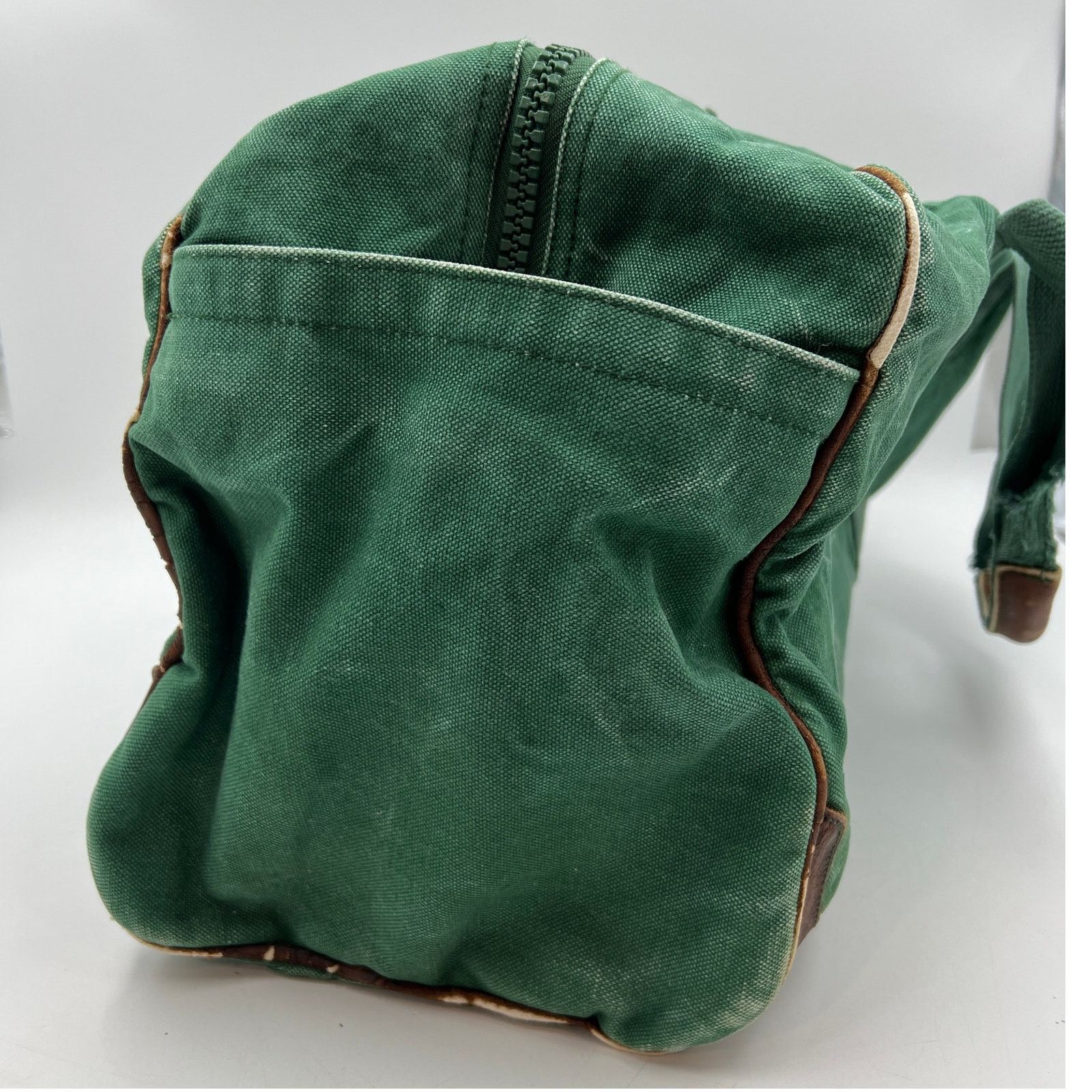 J.Crew Vintage J.Crew Green Canvas Duffle Bag Size ONE SIZE - 8 Thumbnail