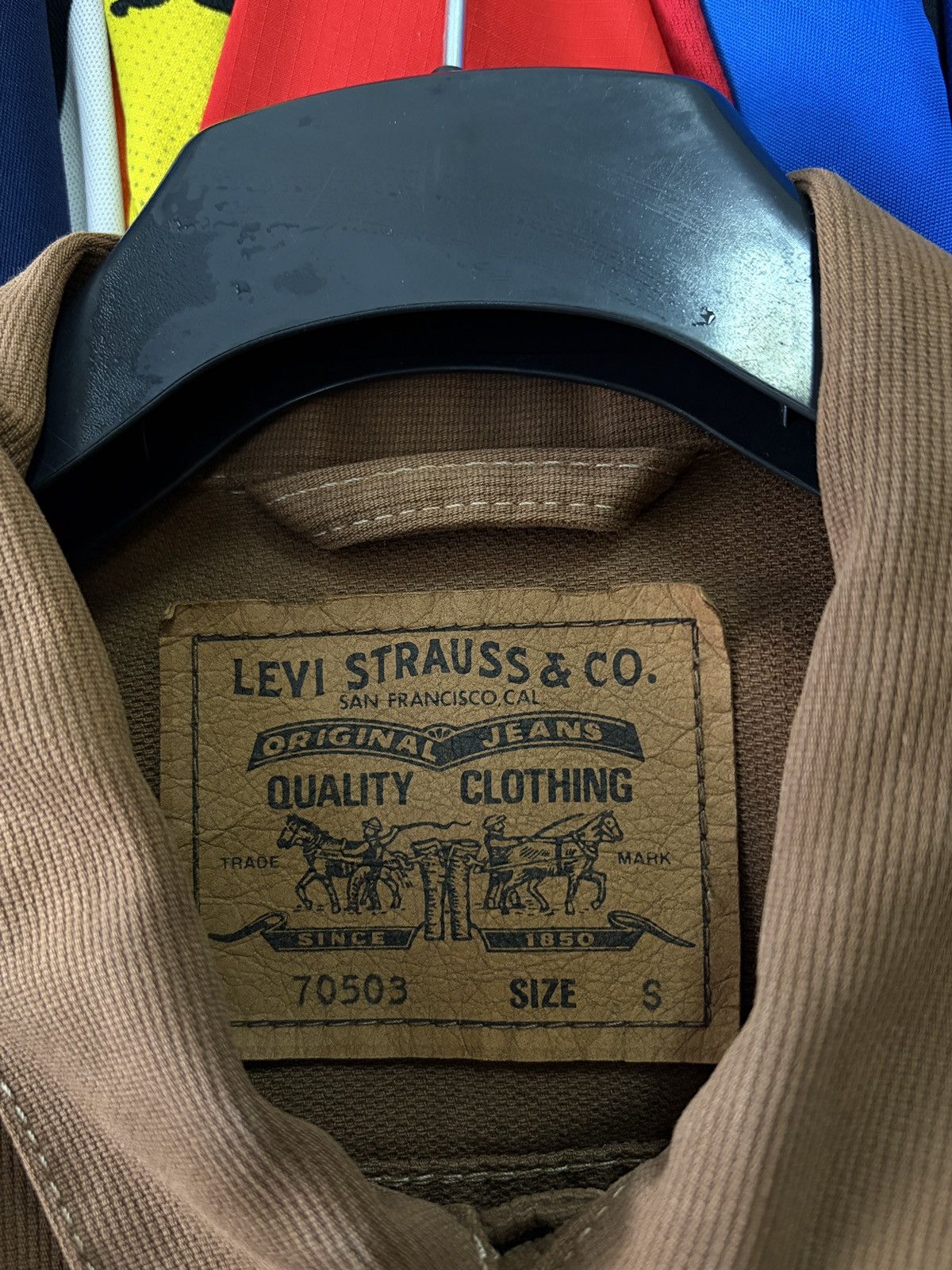 Levi's Vintage Levi’s 70503 Brown Canvas Trucker Jacket S Size US S / EU 44-46 / 1 - 3 Thumbnail