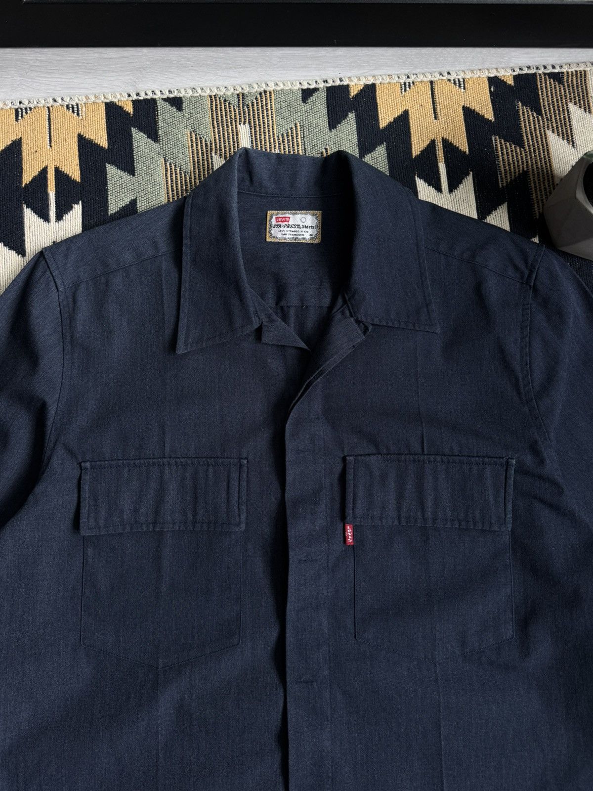 Levi's Vintage Levi’s Sta-Prest Button Up Shirt Size US M / EU 48-50 / 2 - 4 Thumbnail