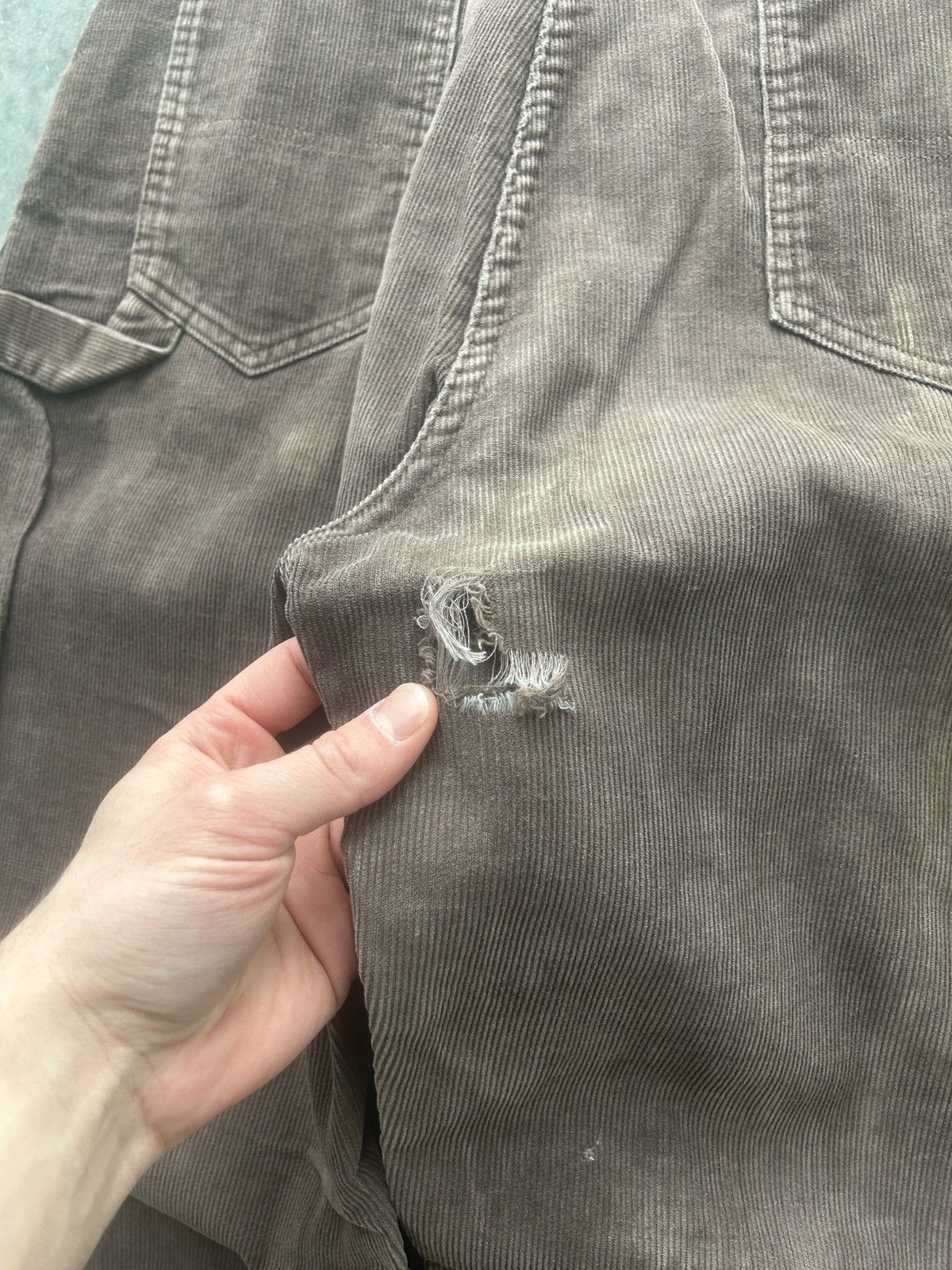 Vintage Vintage 80s Corduroy Carpenter Pants Size US 27 - 3 Thumbnail