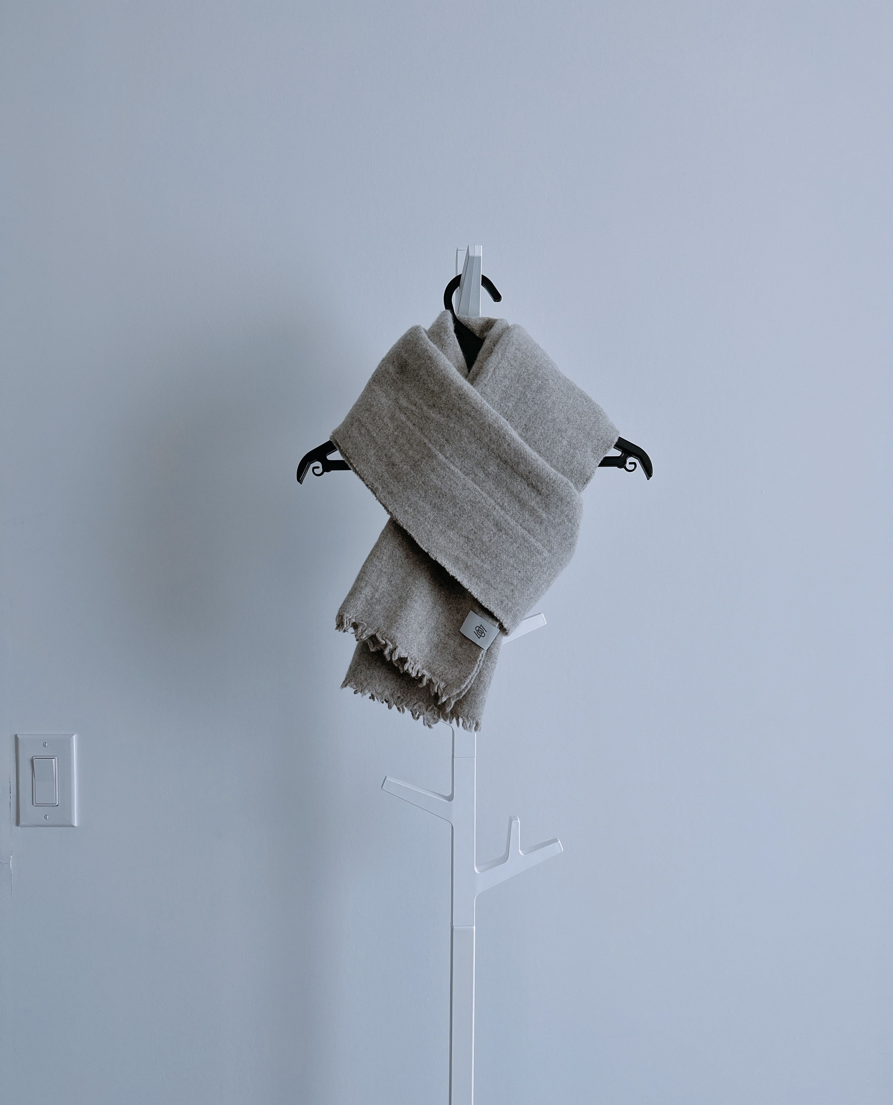 LOW CLASSIC Low Classic Grey Wool Muffler Scarf Size ONE SIZE - 1 Thumbnail
