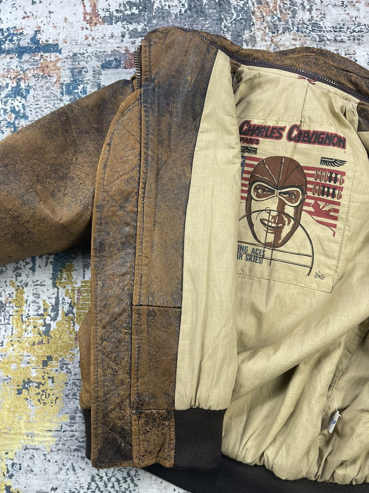 Chevignon Vintage Charles Chevignon Paris Old Flight Jackets Size US M / EU 48-50 / 2 - 6 Thumbnail