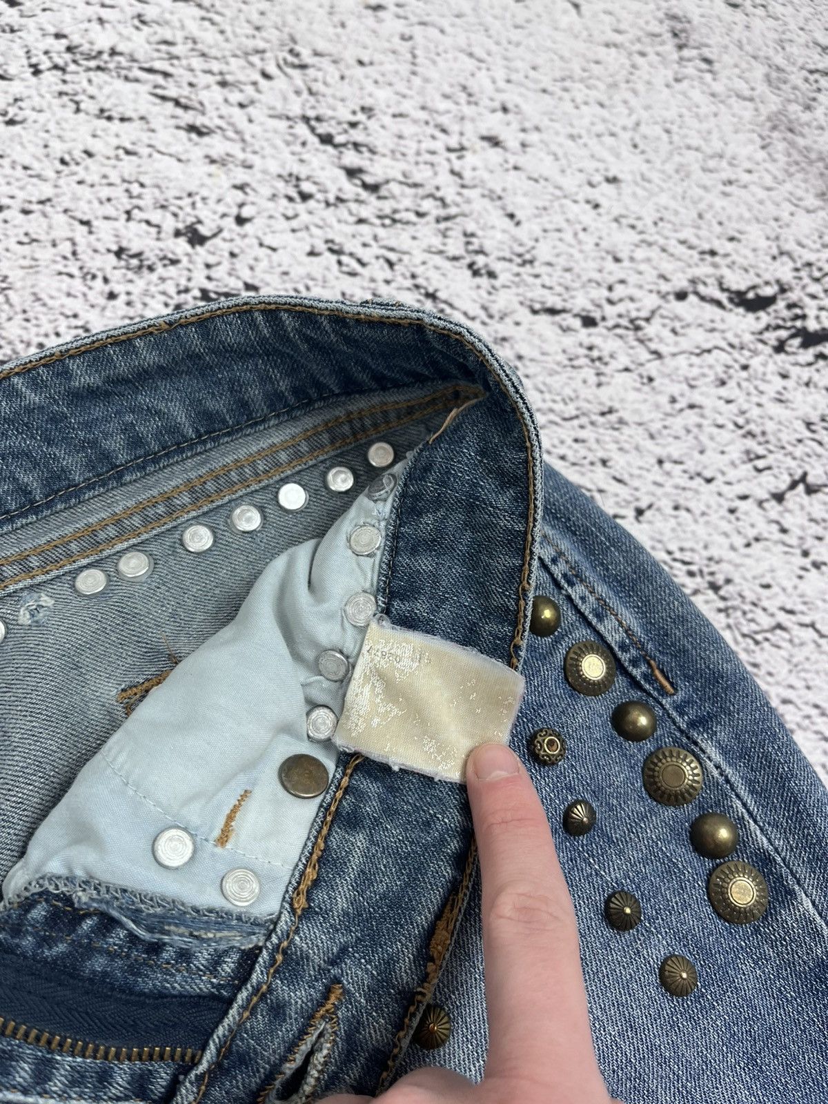Vintage Archive Just Cavalli Studded Low Rise Jeans