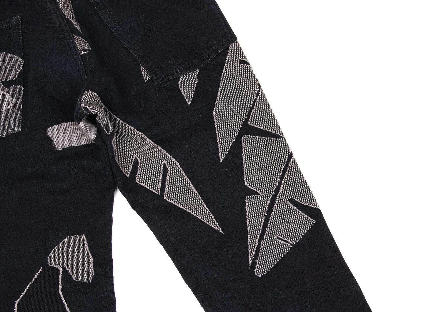 Issey Miyake Graphic Jacquard Denim Pants in Indigo Black and More Size US 38 / EU 54 - 16 Thumbnail