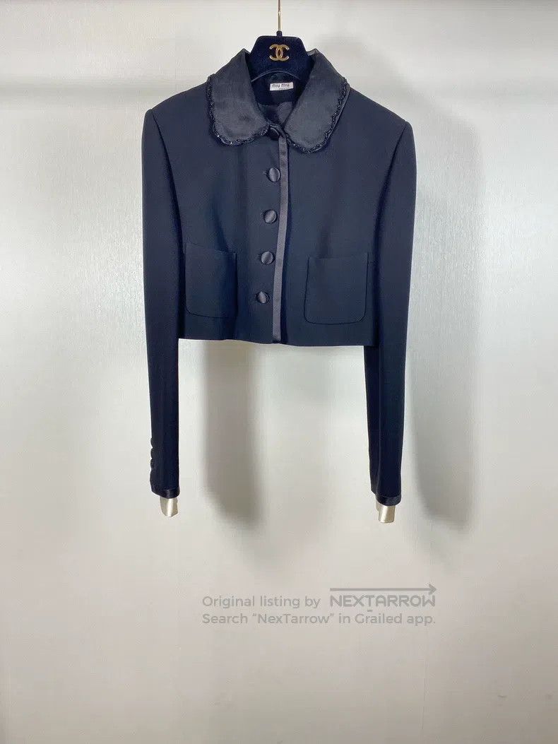 Miu Miu Miu Miu 40 Beaded black short suit Size M / US 6-8 / IT 42-44 - 1 Thumbnail