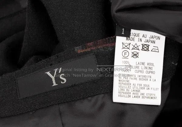 Yohji Yamamoto Yohji Yamamoto size 1 Dictionary Wool Front Button Half Ski Size 23" - 9 Thumbnail