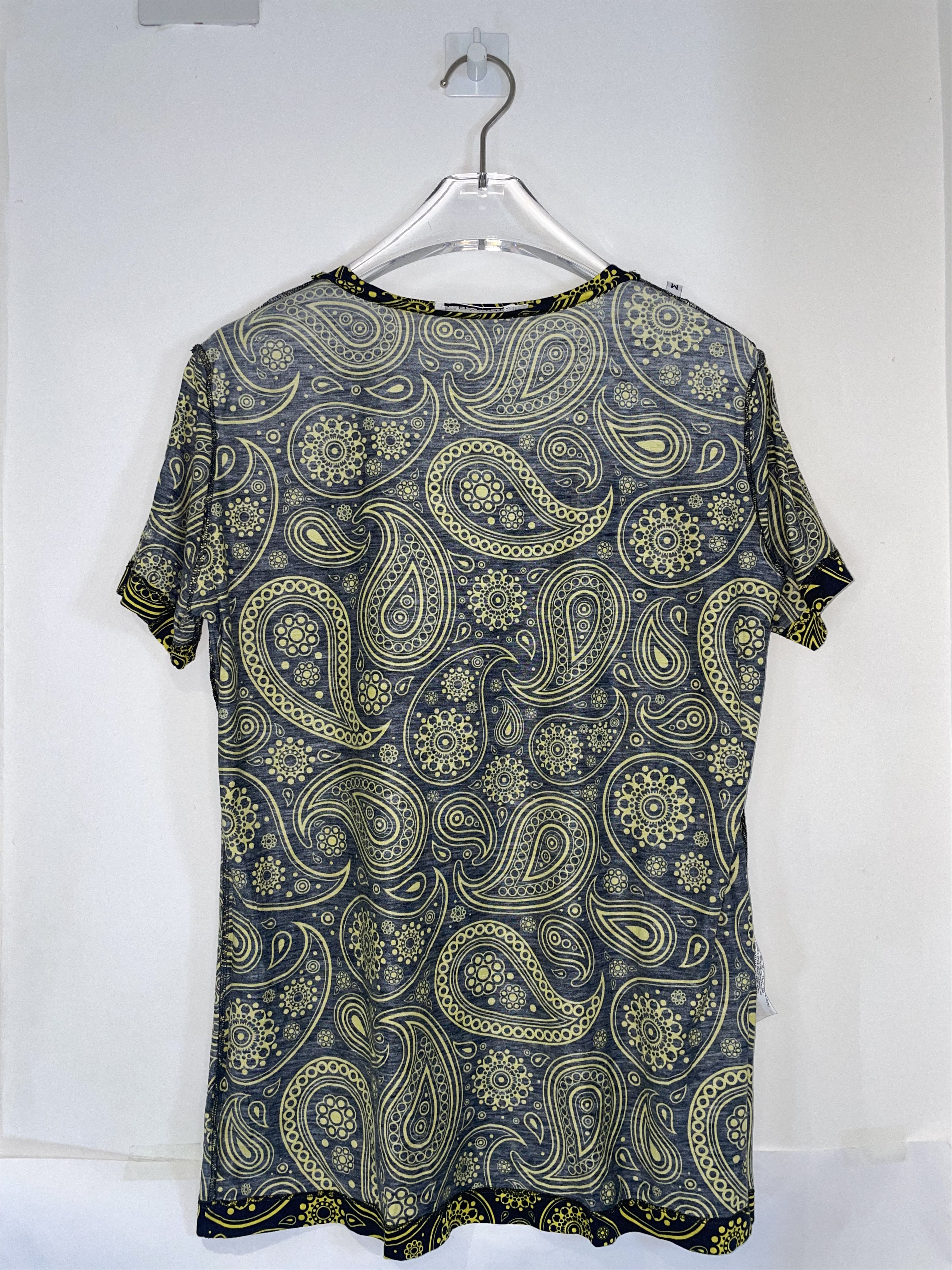Jil Sander × Raf Simons Jil Sander by Raf Simons | SS 2012 Paisley Tshirt | Medium Size M / US 6-8 / IT 42-44 - 4 Thumbnail