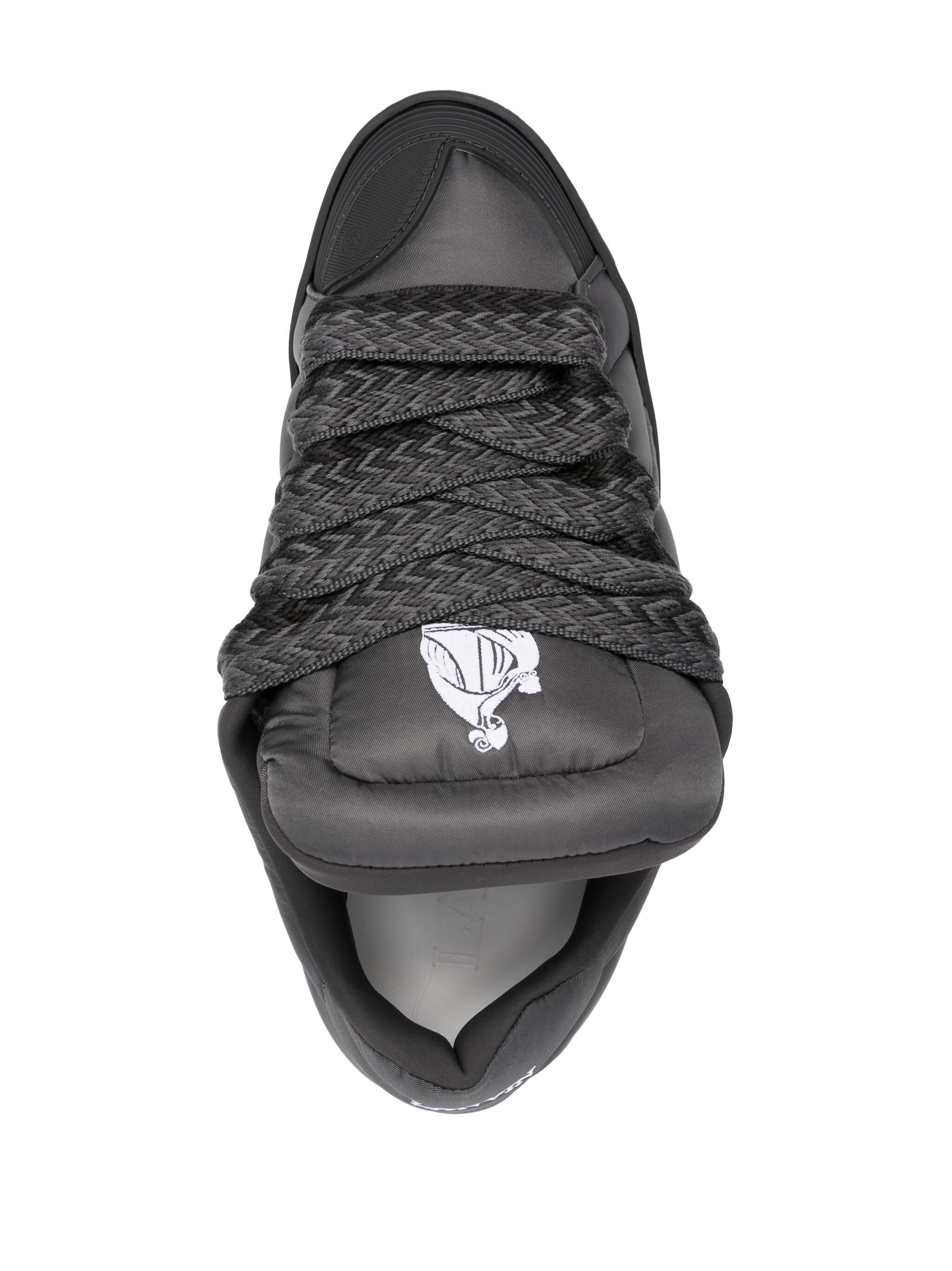 Lanvin o1w1db11124 Curb Nylon Sneakers in Black Size US 13 / EU 46 - 3 Thumbnail