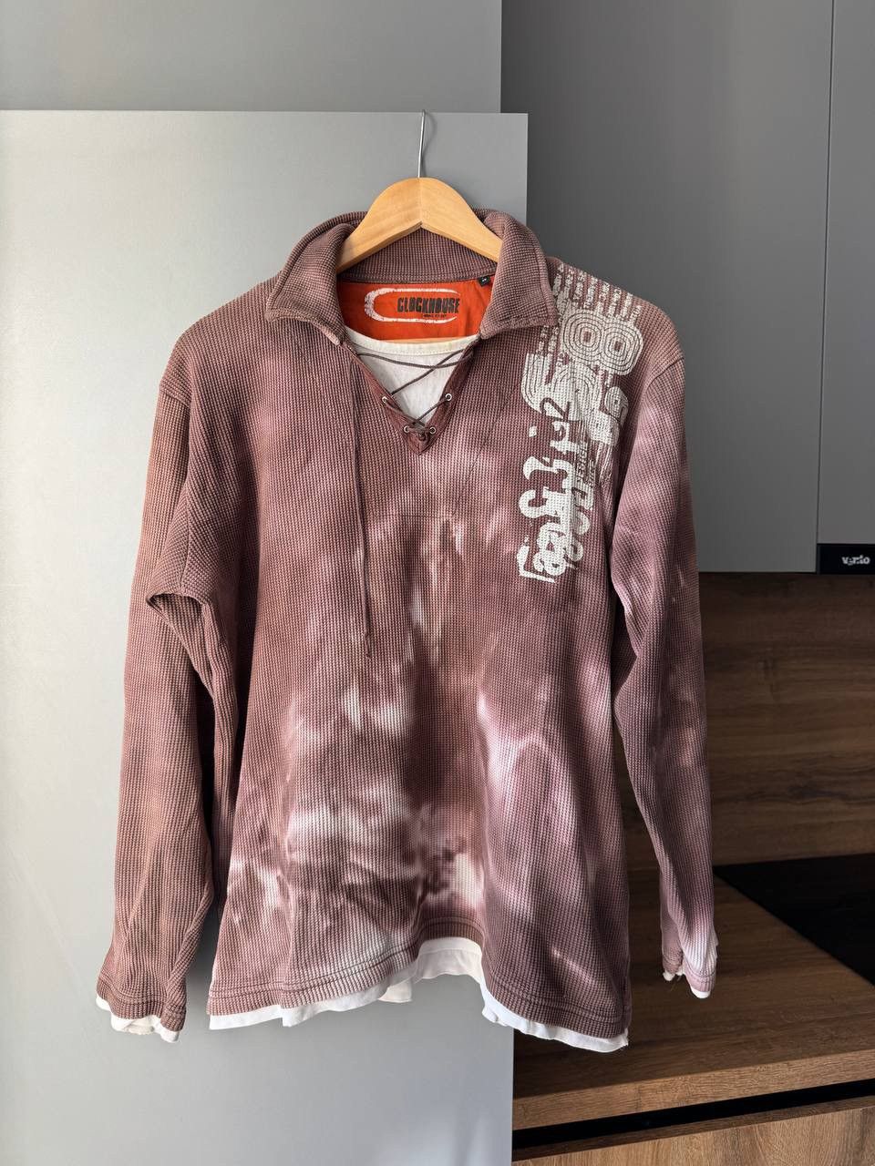 Japanese Brand Vintage Clockhouse Avant Garde Printed Longsleeve Size US XL / EU 56 / 4 - 1 Thumbnail