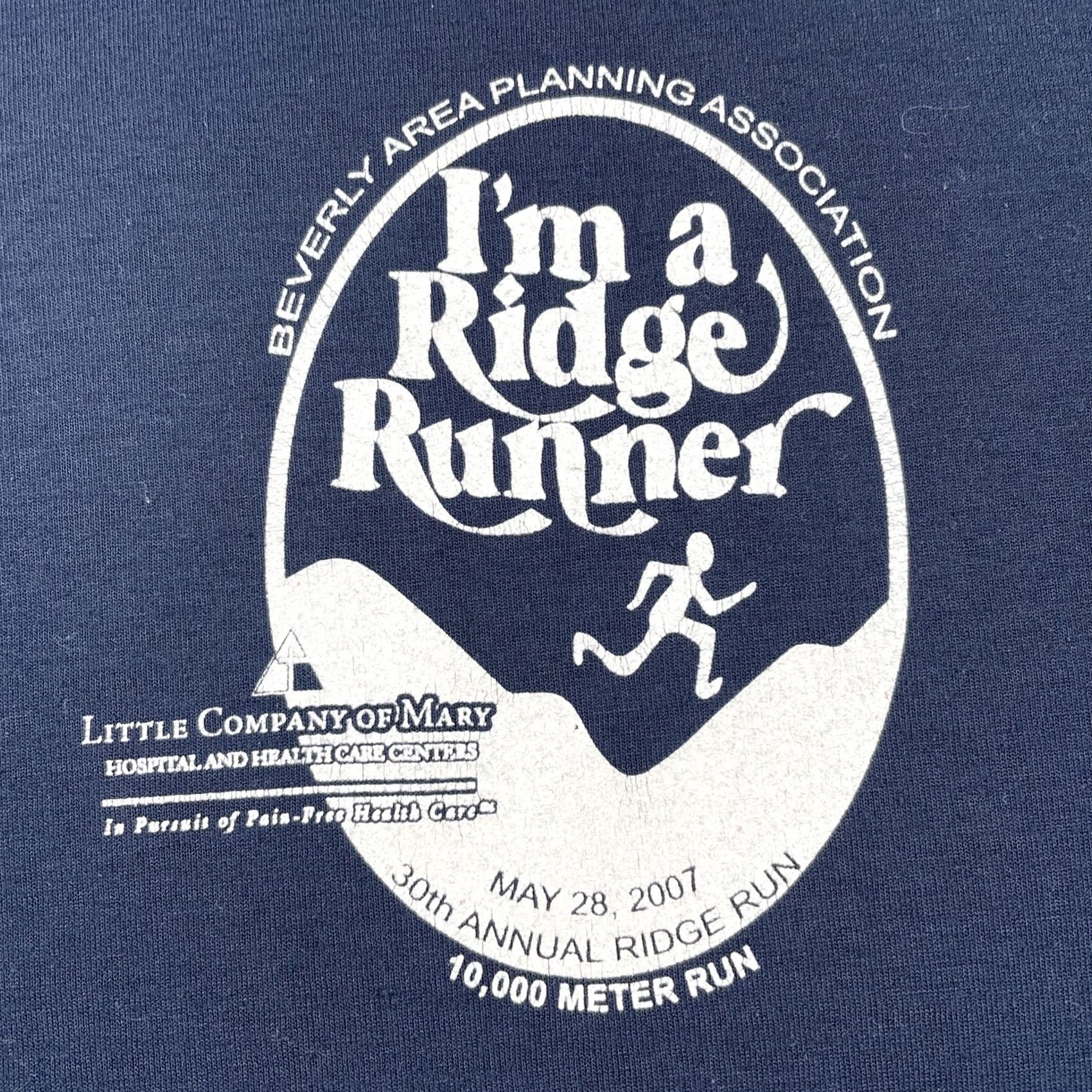 New Balance VINTAGE New Balance XL Race Crew Running Shirt Beverly 2007 Navy Blue Ridge Runner Men T-Shirt Crew Neck Short Sleeve Blue Size US XL / EU 56 / 4 - 4 Thumbnail