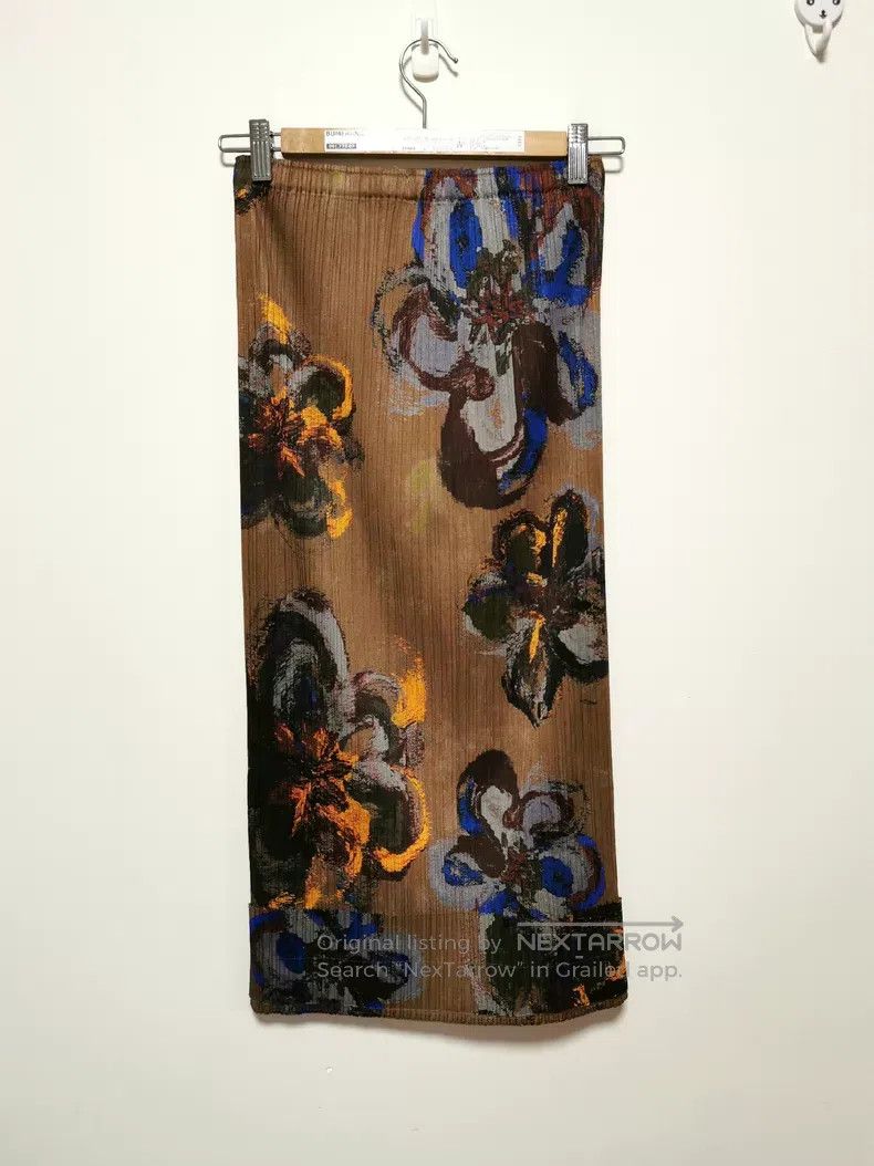 Issey Miyake Issey Miyake size:3 Floral Midi Skirt Size 23" - 2 Thumbnail