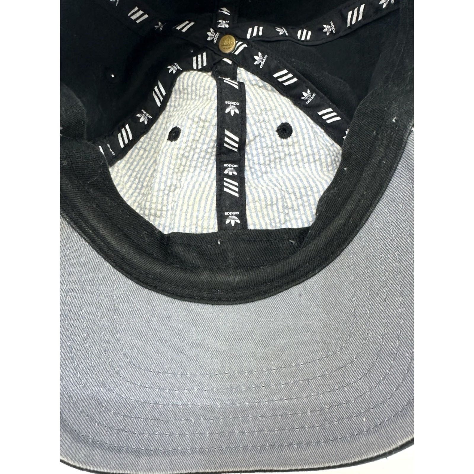 Adidas Adidas Baseball Hat Black Logo Embroidered Adjustable Cap - Men - One Size - Black - Baseball Cap Size ONE SIZE - 4 Thumbnail