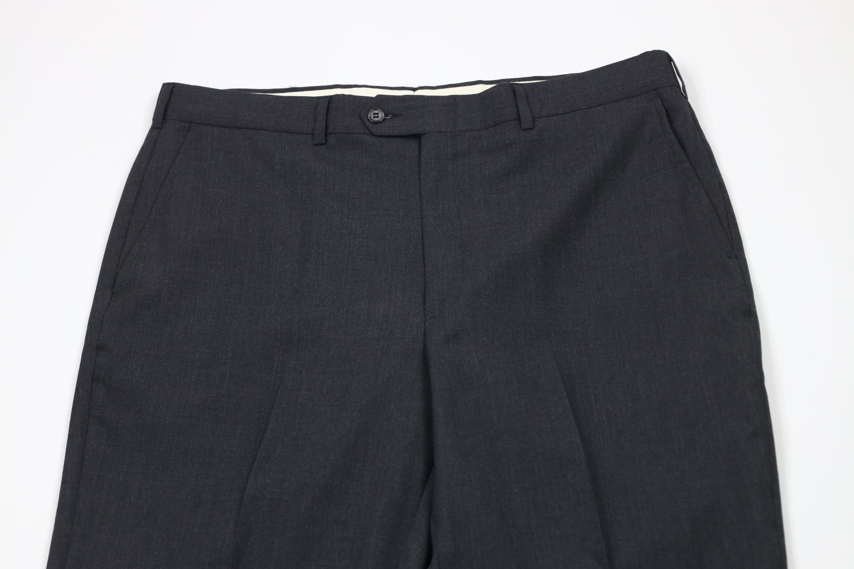 Vintage Vintage 90s Streetwear Wide Leg Chino Pants Charcoal Gray Size US 38 / EU 54 - 2 Thumbnail