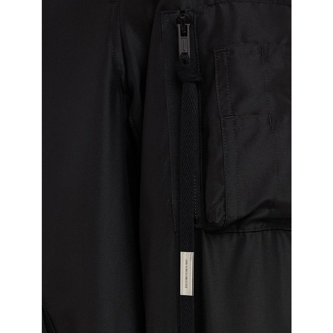 Ann Demeulemeester ANN DEMEULEMEESTER Dries Standard Black Bomber Jacket New & Size US M / EU 48-50 / 2 - 2 Thumbnail