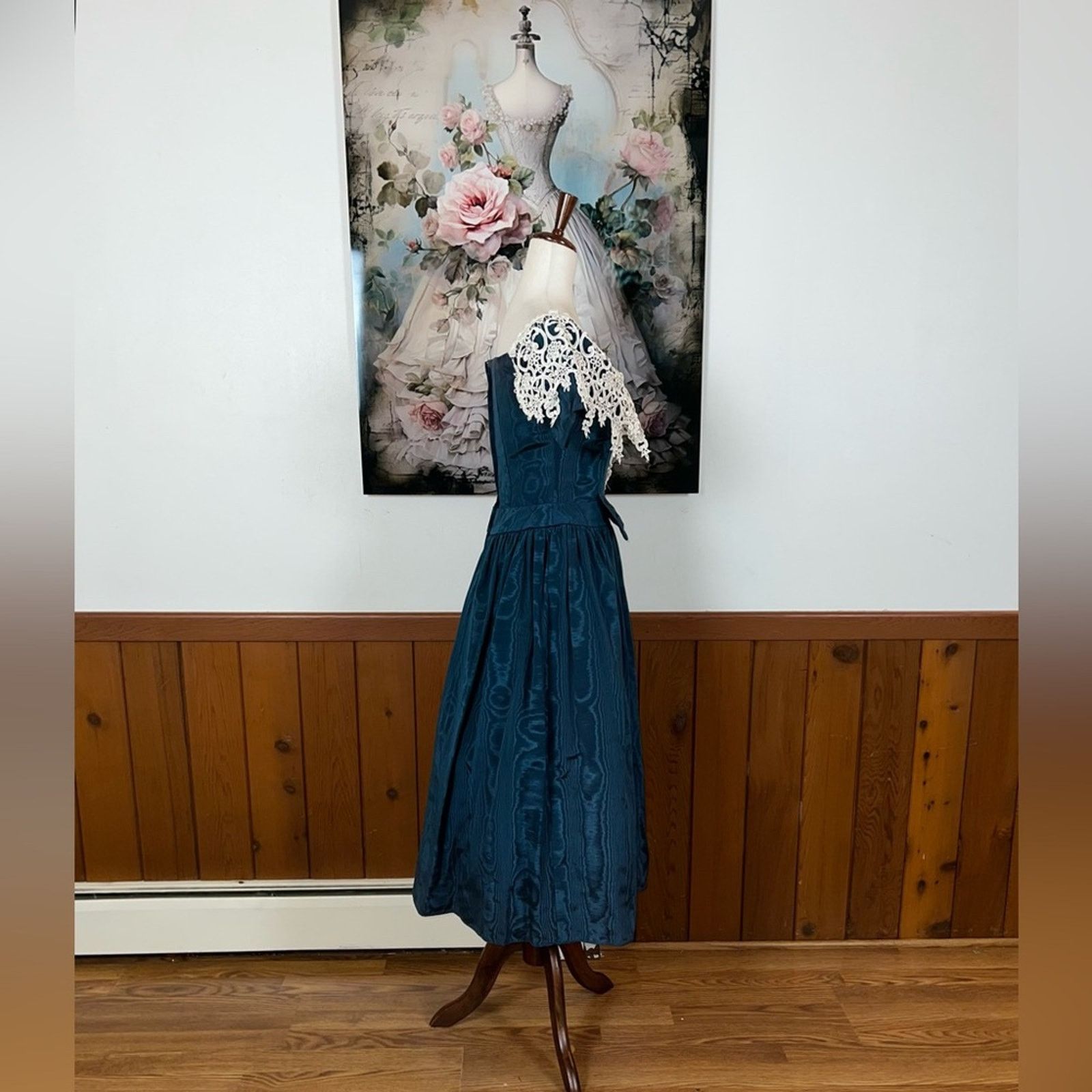 Other Vintage 90s Scott McClintock Taffeta Formal Dress! Size S / US 4 / IT 40 - 4 Thumbnail