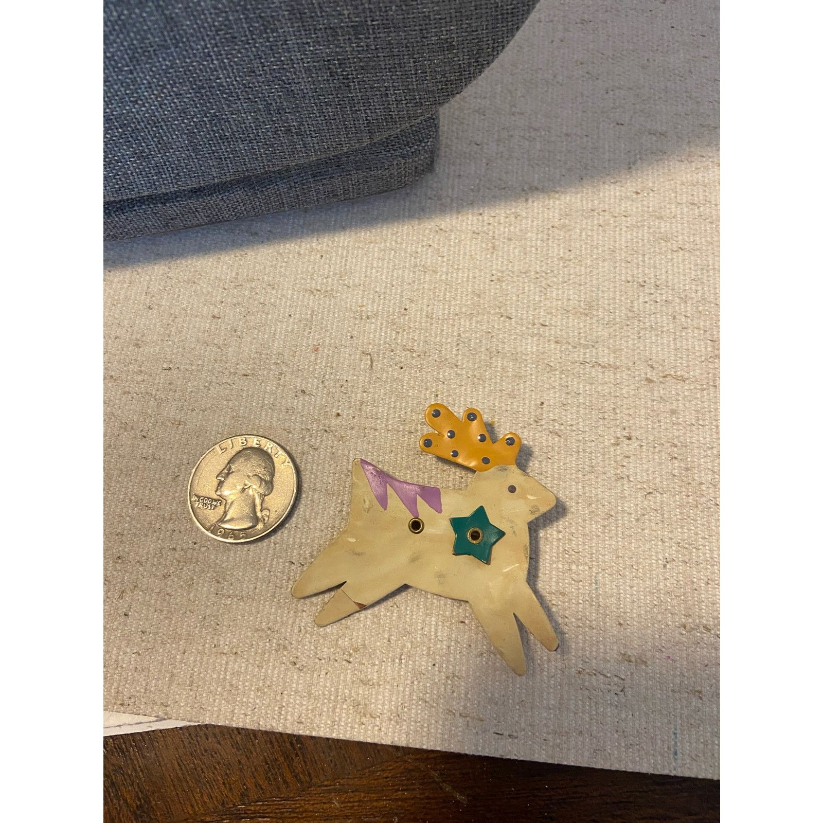 Other reindeer brooch gold tone Size ONE SIZE - 2 Thumbnail