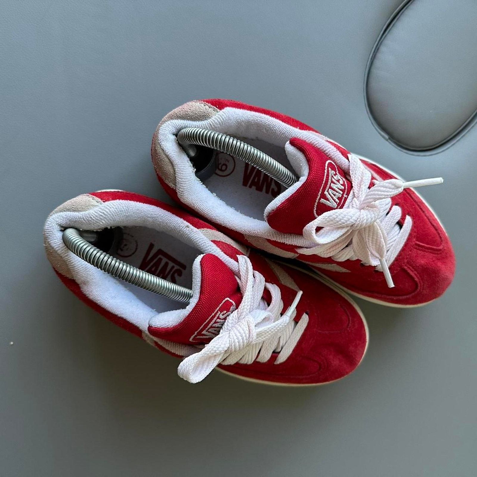 Vans Super Rare Vintage 90s Red Platform Chunky Skate Shoe Size US 6.5 / EU 39-40 - 7 Thumbnail
