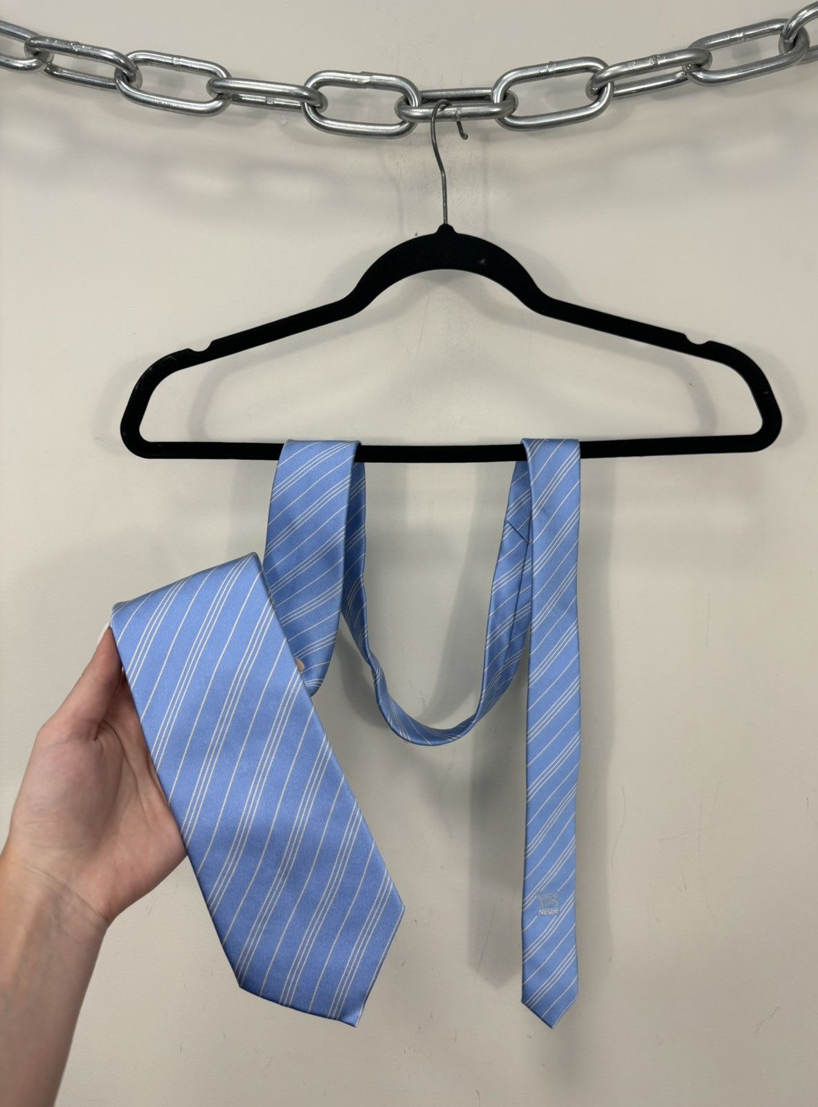 Designer × Lanvin Lanvin NEW Geometric Striped Classic Luxury Silk Tie Size ONE SIZE - 1 Thumbnail