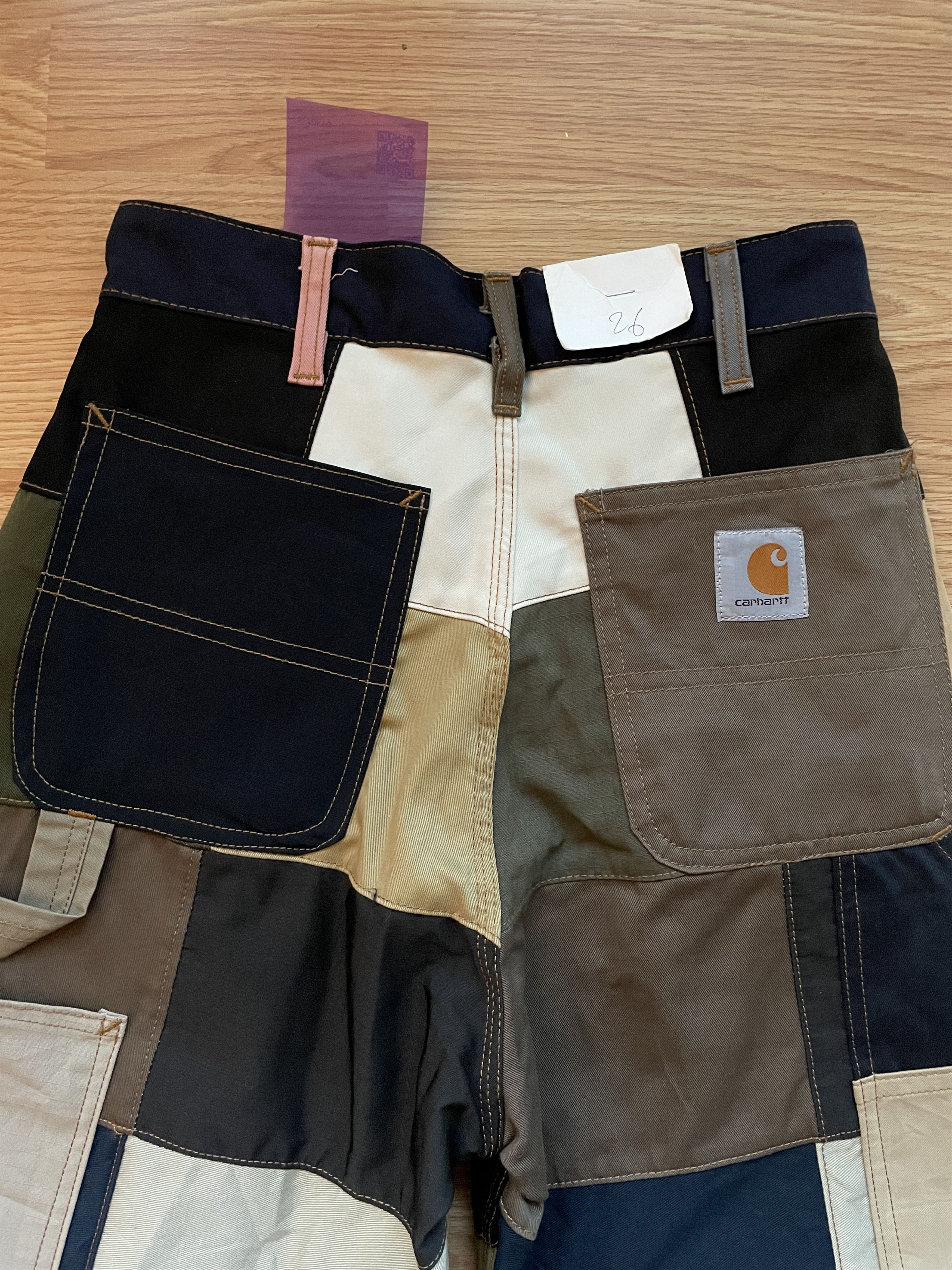 Carhartt NWT handmade patchwork pants Size 26" / US 2 / IT 38 - 3 Thumbnail