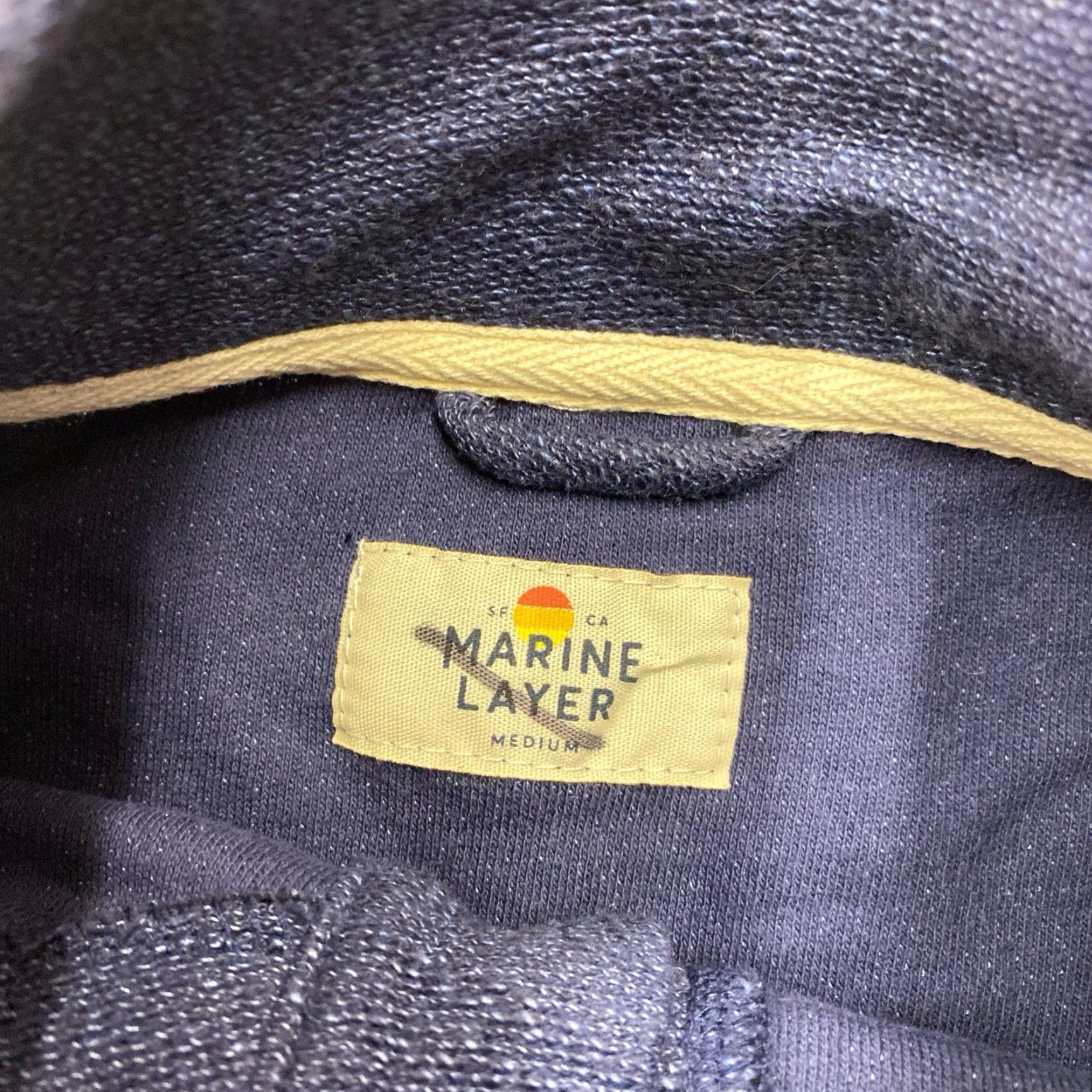 Marine Layer Marine Layer Henley Pull Over Mens Medium Blue Sweatshirt Size US M / EU 48-50 / 2 - 2 Thumbnail