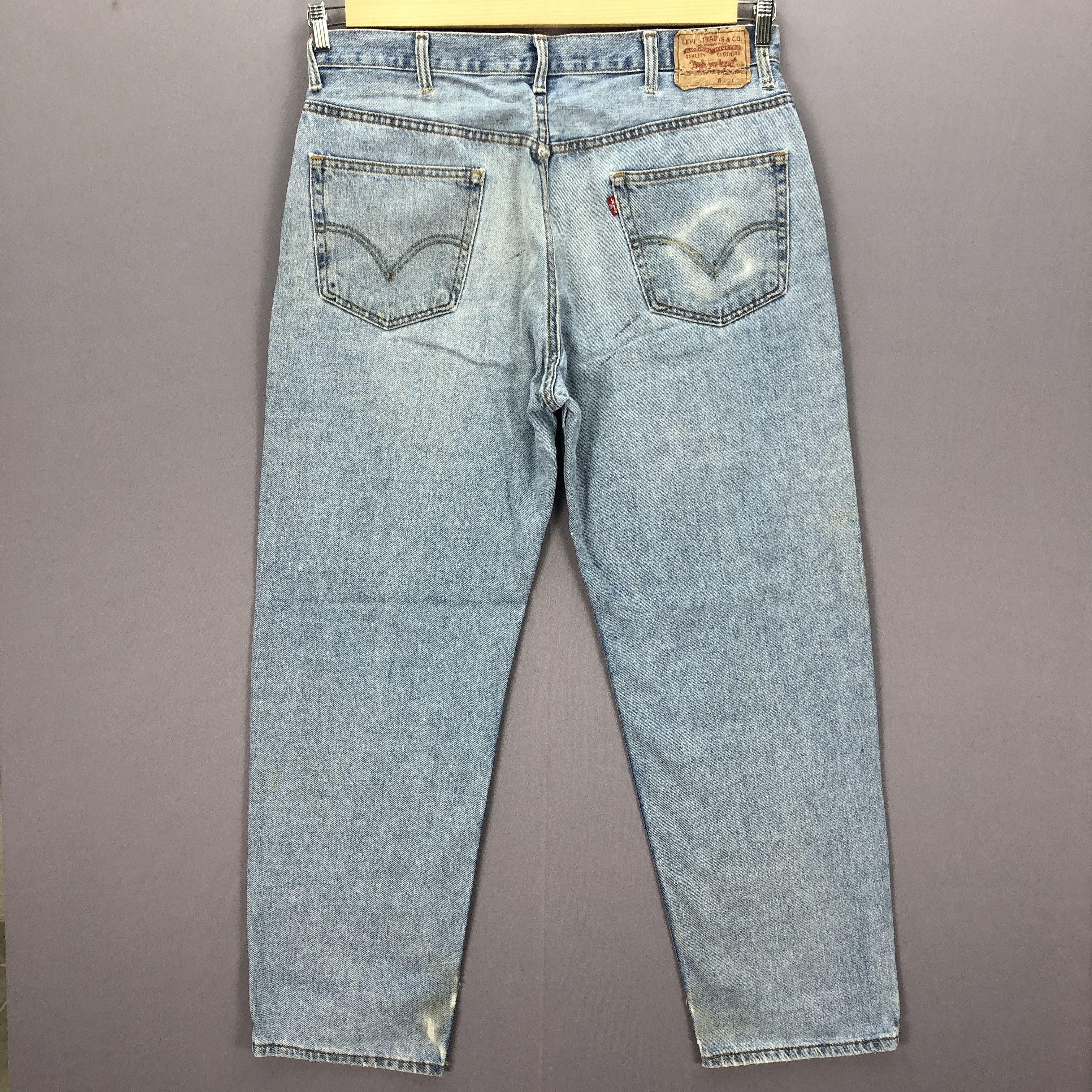 Levi's Vintage Y2K Levis 550 Baggy Light Wash Faded Jeans Denim Size US 36 / EU 52 - 2 Thumbnail