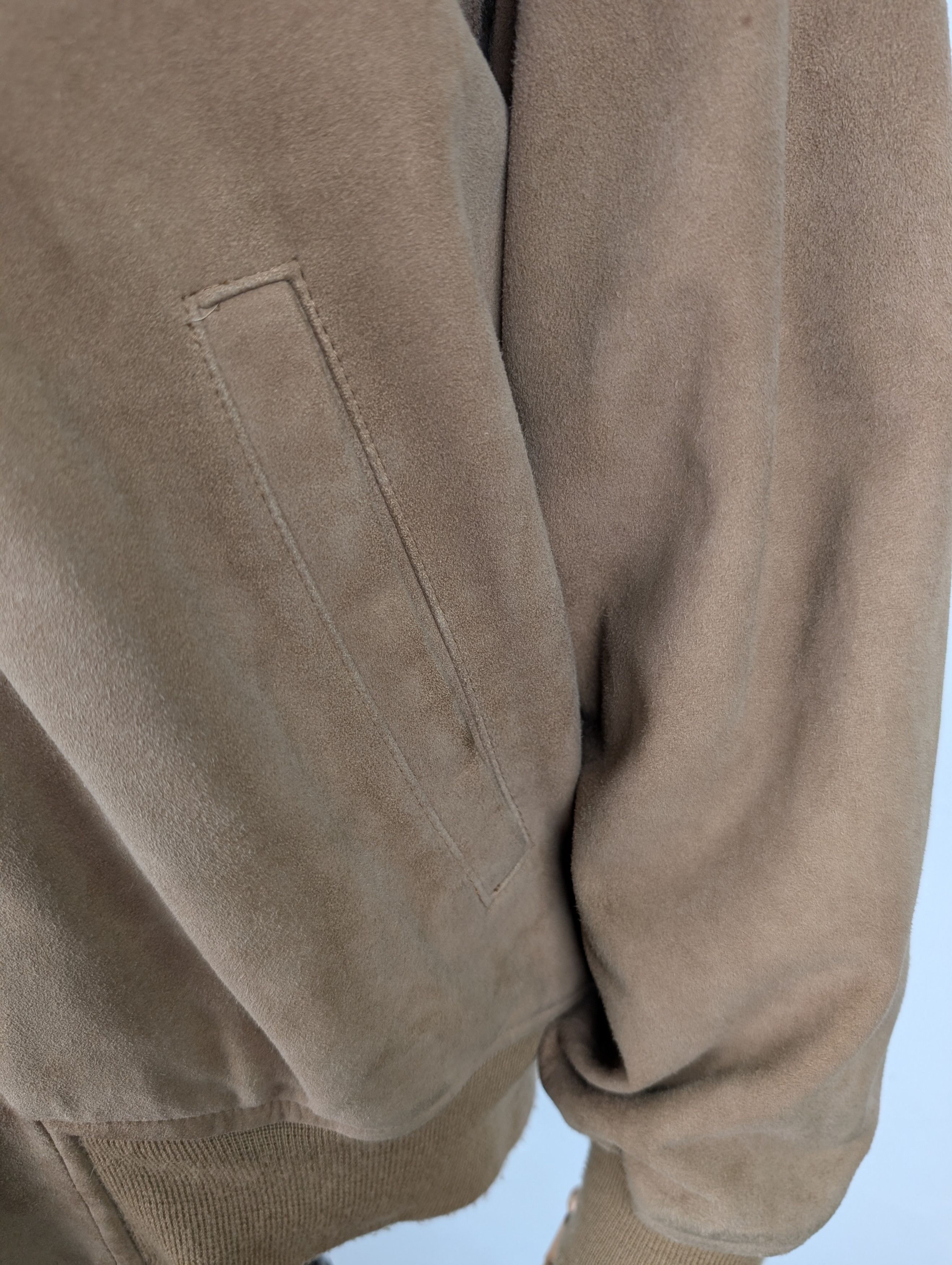 Polo Ralph Lauren Polo Ralph Lauren Beige Suede Bomber Jacket Size M / US 6-8 / IT 42-44 - 6 Thumbnail