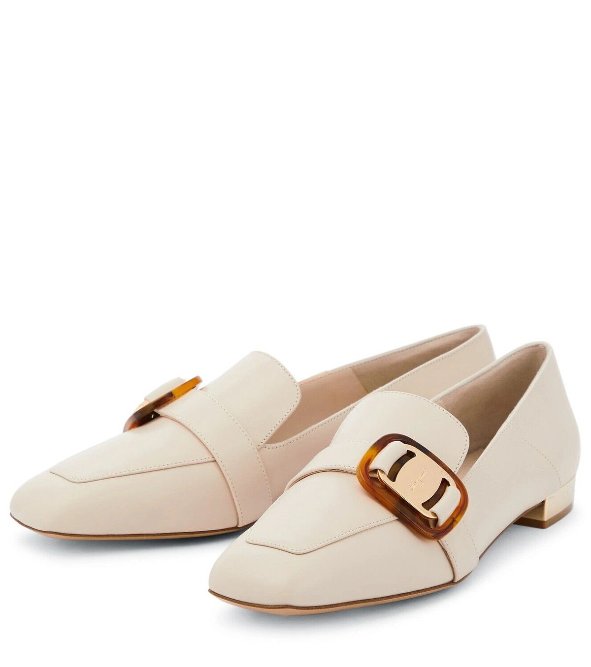 Salvatore Ferragamo o1y0426 Loafers in Beige Size US 10.5 / IT 40.5 - 2 Thumbnail