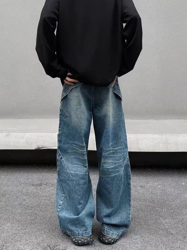 VIBE High street vintage washed baggy machete jeans Size US 34 / EU 50 - 4 Thumbnail