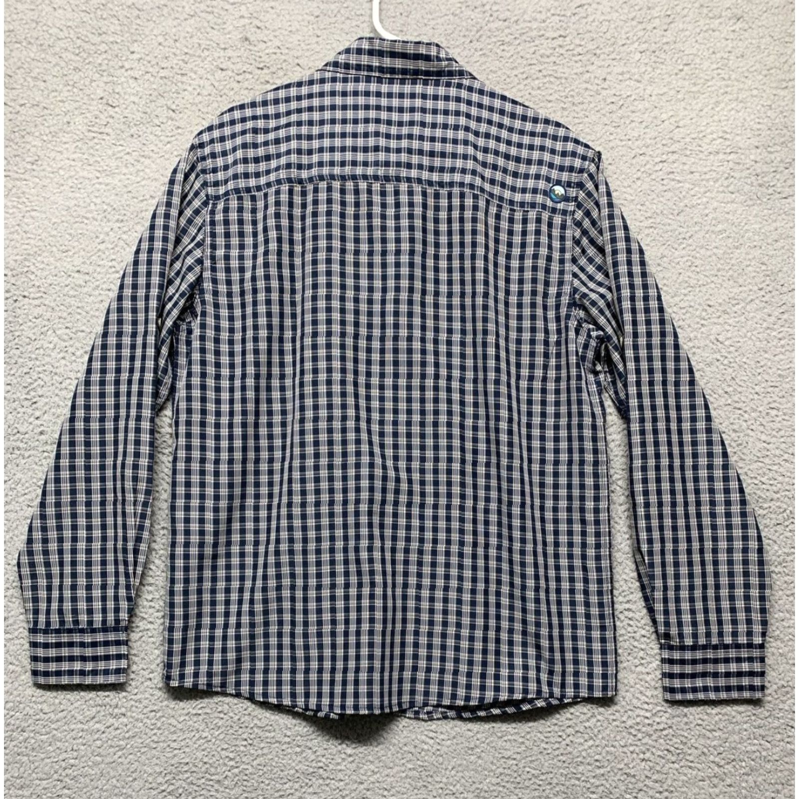 Wrangler Wrangler Outdoor Reg Fit Button Shirt Mens M Blue Plaid Vented Pockets 1-7" Zip Size US M / EU 48-50 / 2 - 4 Thumbnail