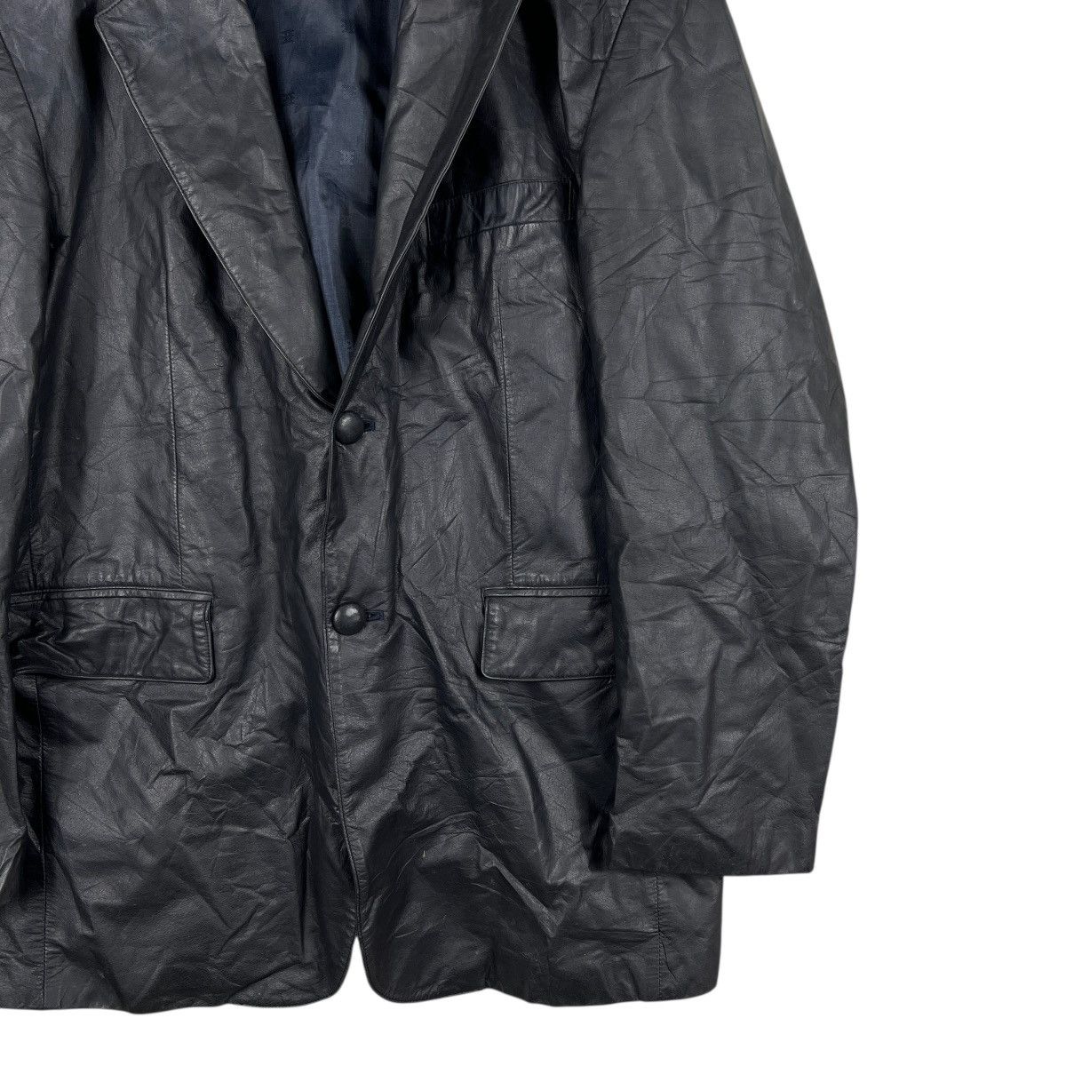 Jean Charles De Castelbajac Vintage Castlebajac Blazer Leather Jacket Size US XL / EU 56 / 4 - 6 Thumbnail