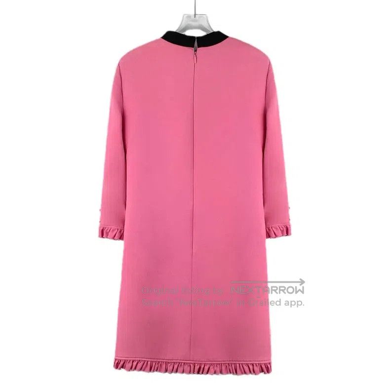 Gucci Gucci Pink lace design mulberry silk tie bow long-sleeved Size XS / US 0-2 / IT 36-38 - 2 Thumbnail