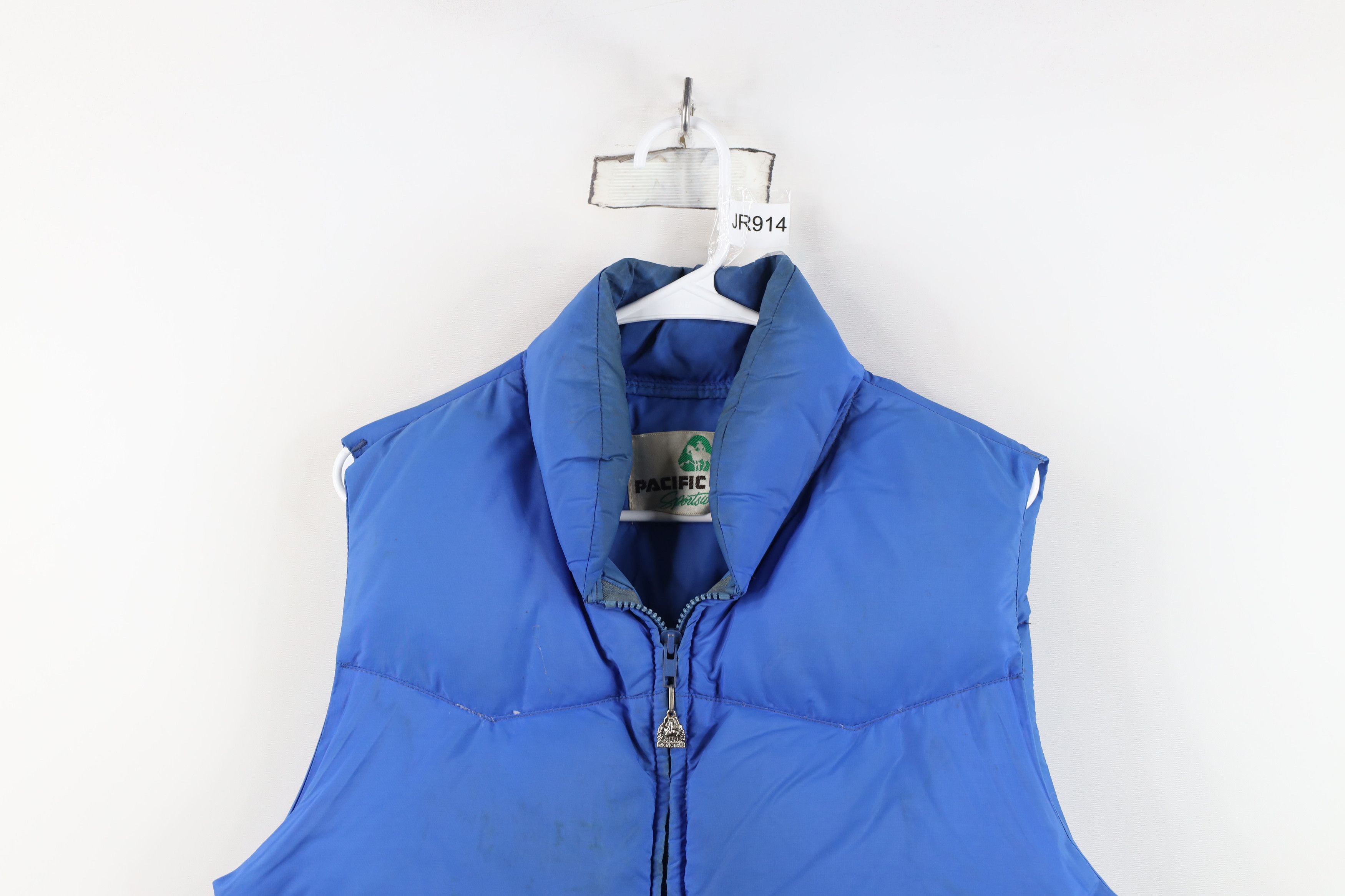 Vintage Vintage 70s Streetwear Duck Down Puffer Vest Jacket Blue Size US M / EU 48-50 / 2 - 2 Thumbnail