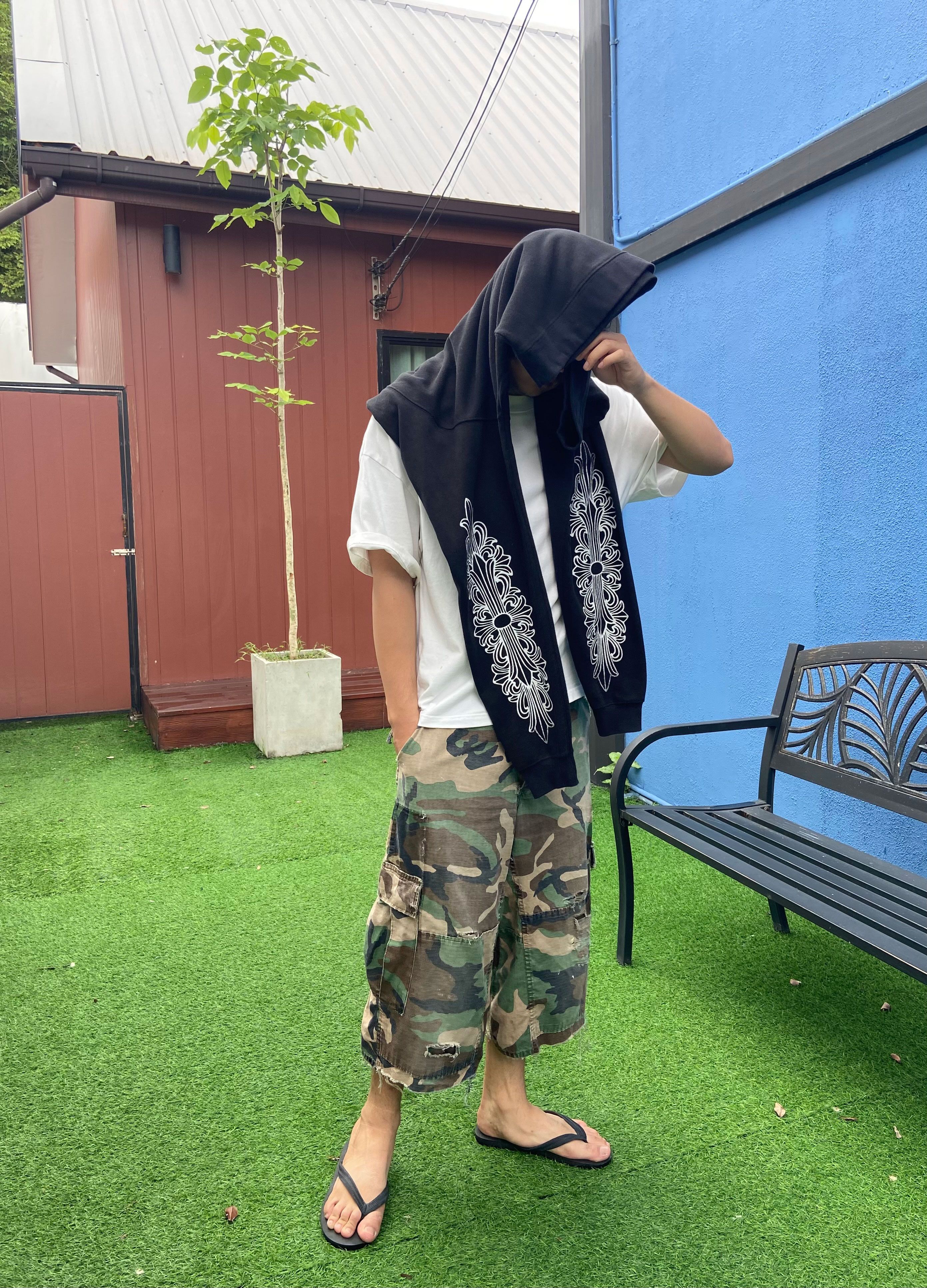 Vintage 1990 FADED VINTAGE CAMO CARGO SHORTS Size US 33 - 5 Thumbnail