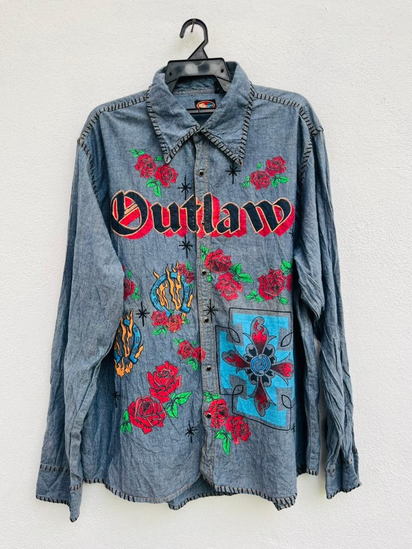 Japanese Brand Vintage Outlaw Martini Ranch Designer Fashion Style Size US XL / EU 56 / 4 - 1 Thumbnail