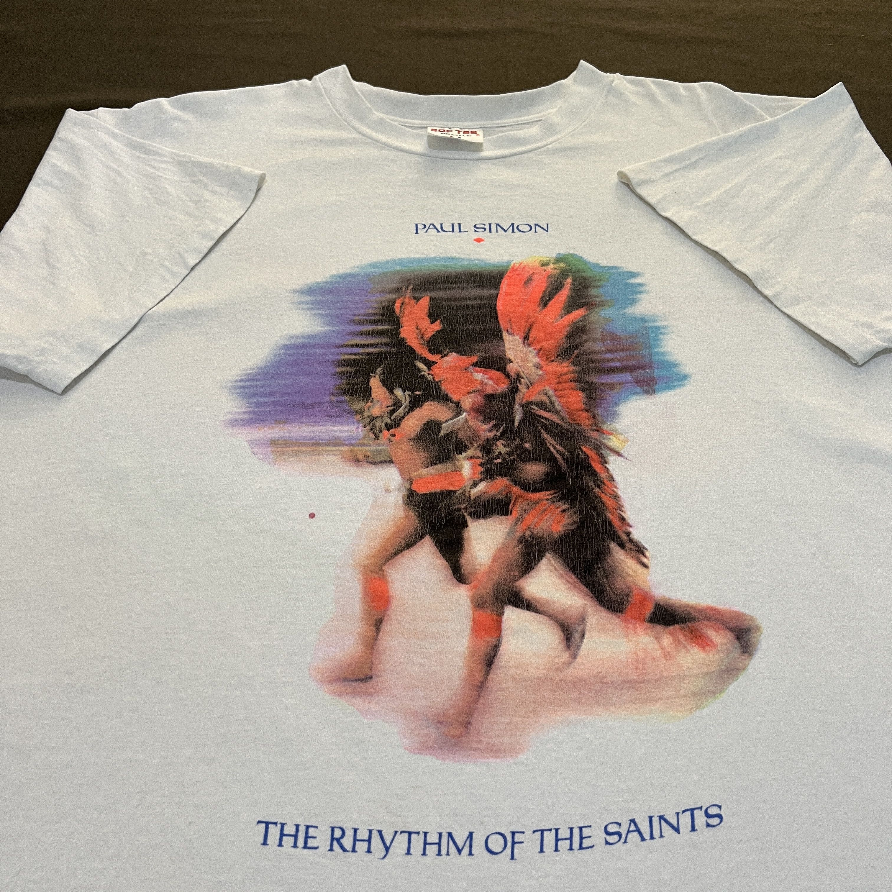Band Tees Vintage 90s Paul Simon TheRhythmof theSaints Tour XL Folk Size US XL / EU 56 / 4 - 1 Thumbnail