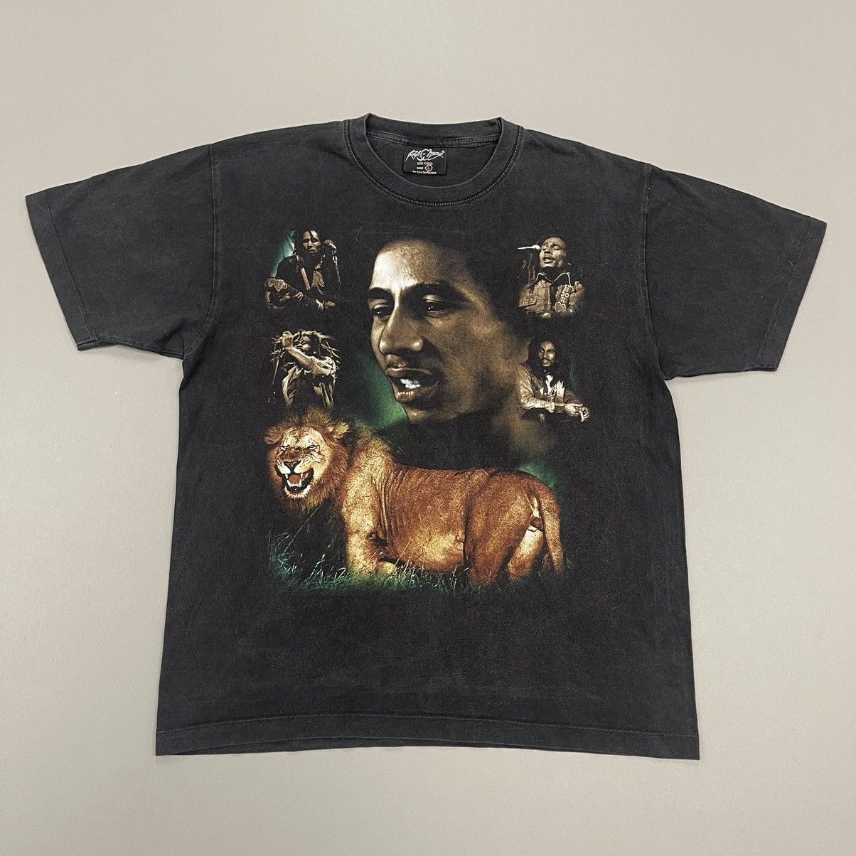 Band Tees × Bob Marley × Vintage Vintage 2000s Bob Marley Graphic Faded T Shirt Large Size US L / EU 52-54 / 3 - 1 Thumbnail