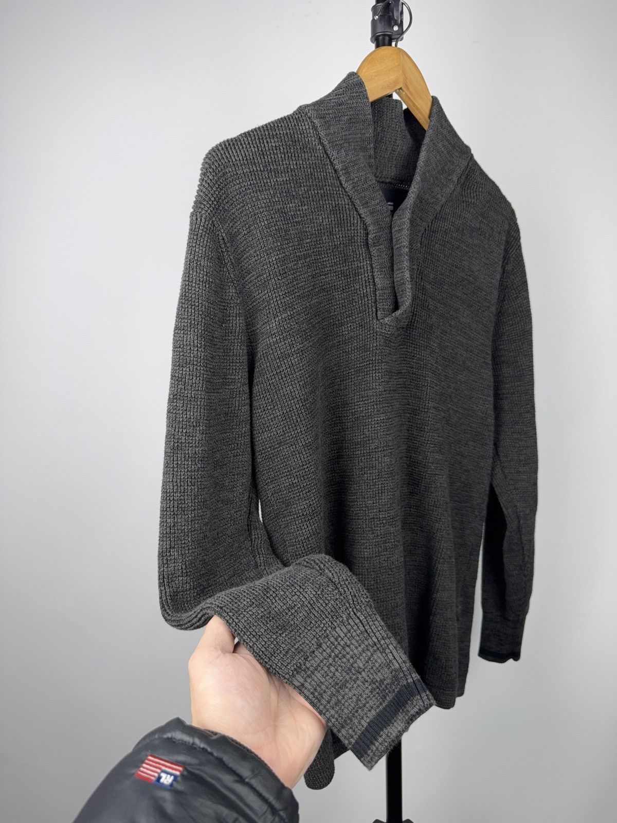 G-Star 00s Y2K G-Star RAW Heavy Knit Shawl Collar Sweater Men’s M Size US M / EU 48-50 / 2 - 4 Thumbnail