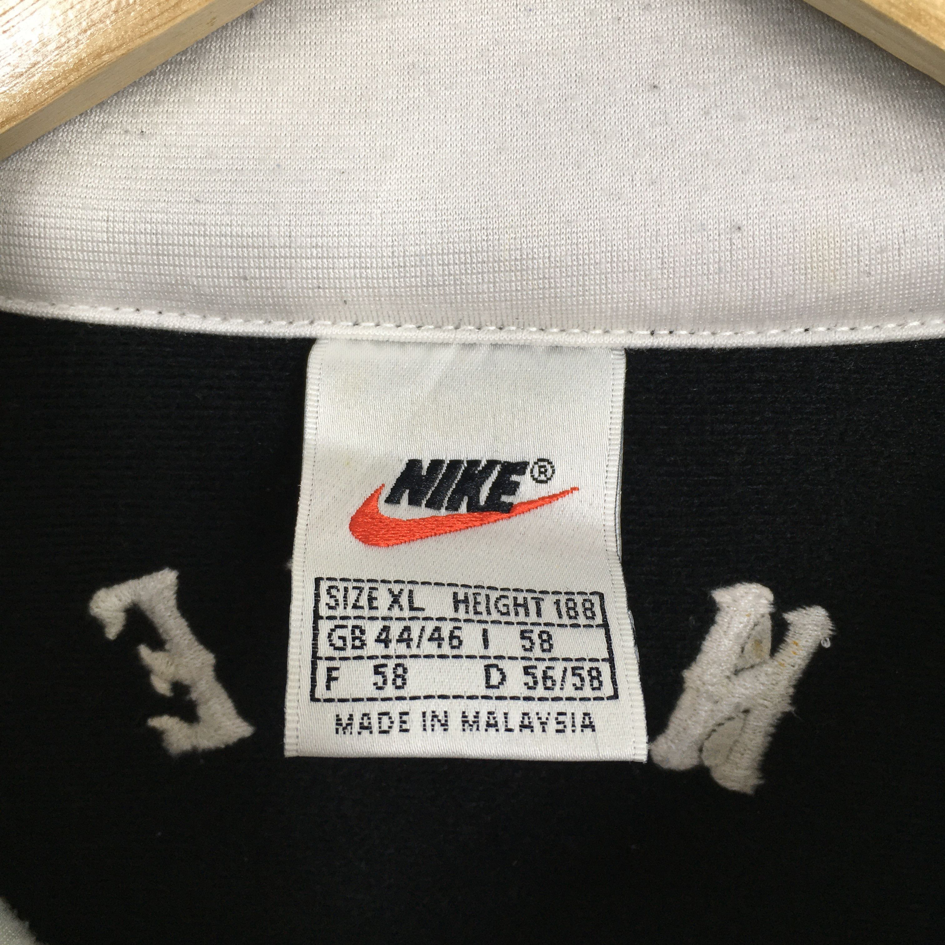 Nike Vintage 90's Nike Swoosh Training Black Jacket XLarge Size US XL / EU 56 / 4 - 3 Thumbnail