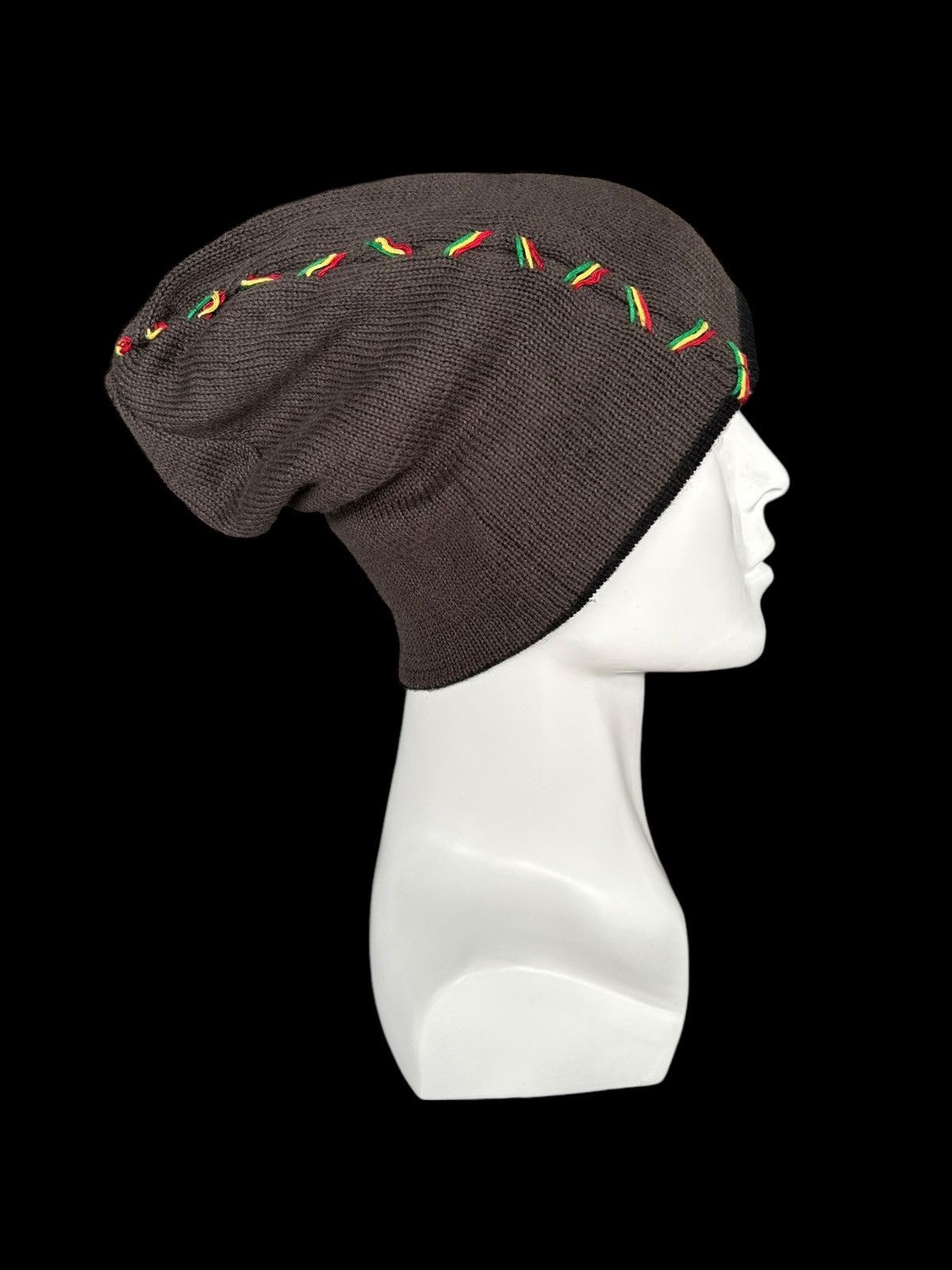 Japanese Brand × Kapital × Vintage Japanese Brand Punk Bondage style Reversible Beanie Hats🎌☠️ Size ONE SIZE - 1 Thumbnail
