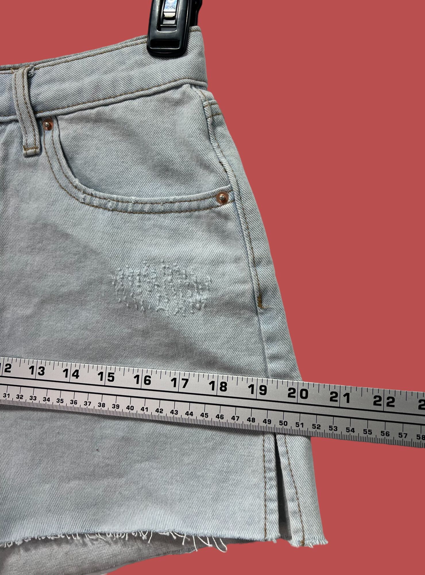 Other Wild Fable - Women's High-Rise Cut Off Jean Shorts - Light B Size 28" / US 6 / IT 42 - 6 Thumbnail
