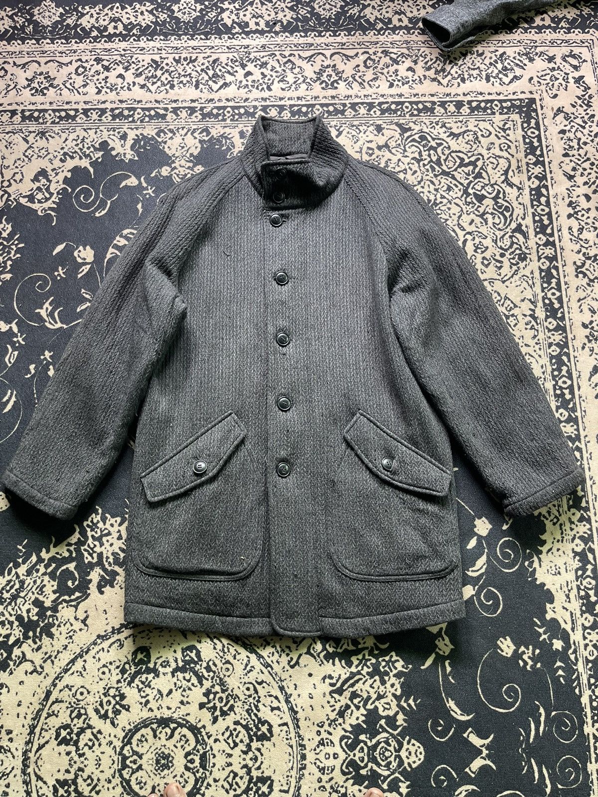 Designer Christian Ajuard Homme Wool Jacket Size US M / EU 48-50 / 2 - 1 Thumbnail